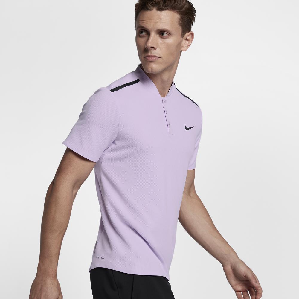 Nike Court Roger Federer Advantage Men's Tennis Polo Shirt Purple for Men | Lyst