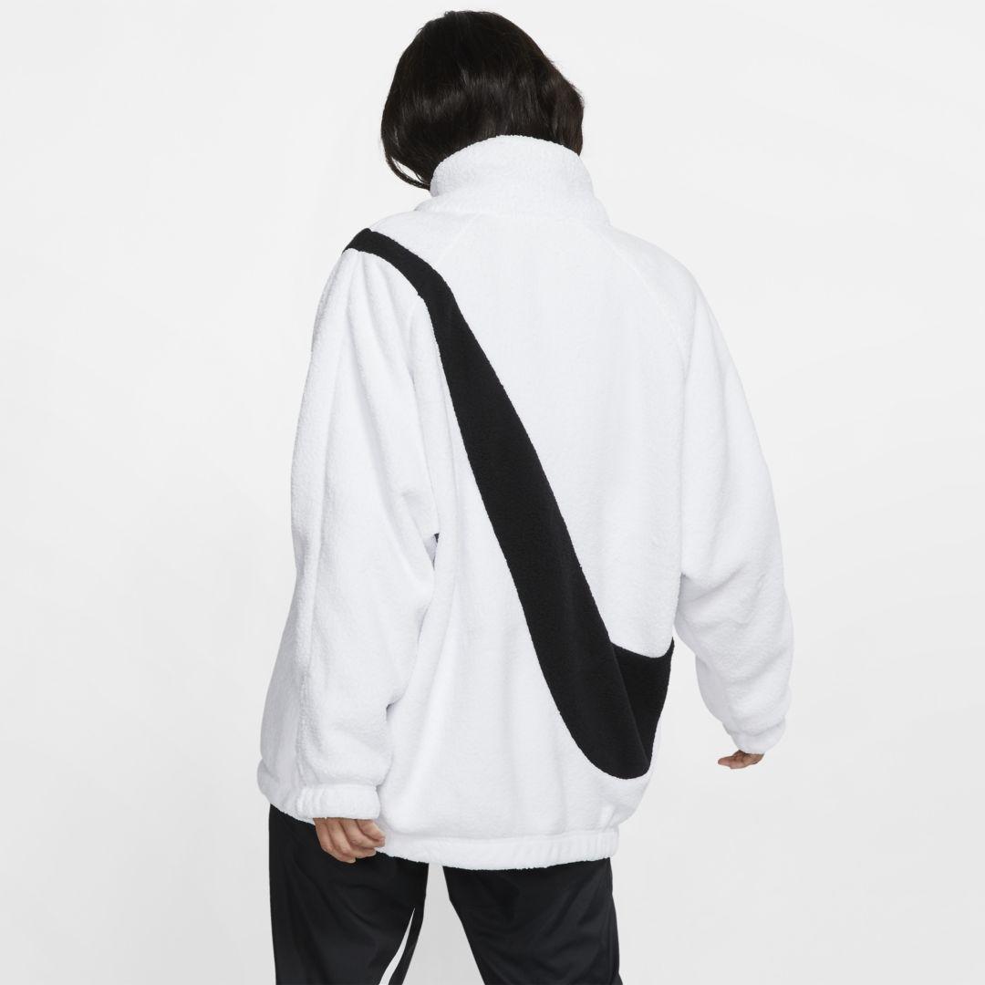 Nike Fleece Sportswear Swoosh Women's Reversible Sherpa Jacket (white) -  Clearance Sale - Lyst
