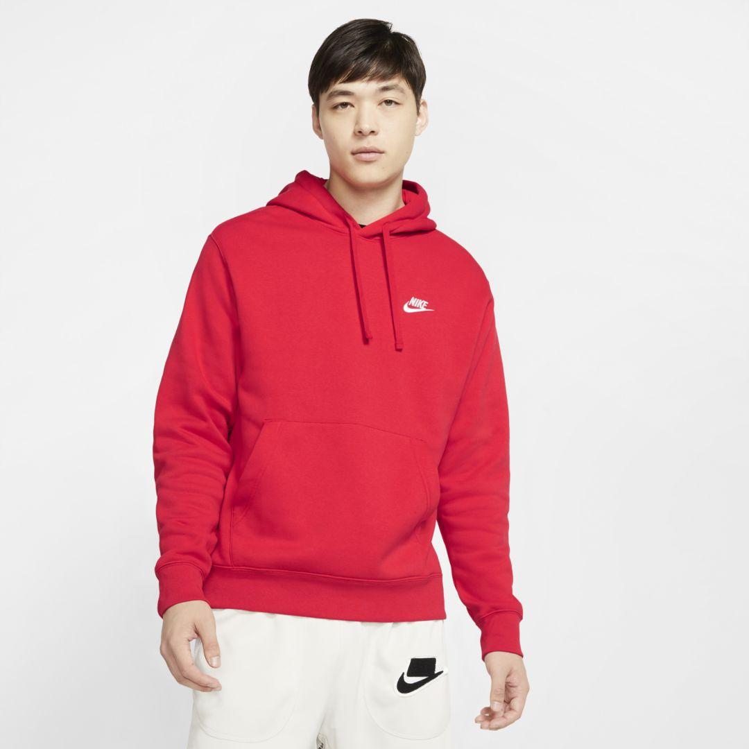 Nike Sportswear Club Fleece Pullover Hoodie in University Red (Red) for Men - Save 10% - Lyst