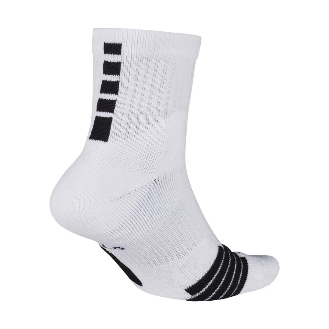 Nike Elite Mid Basketball Socks in White for Men - Lyst