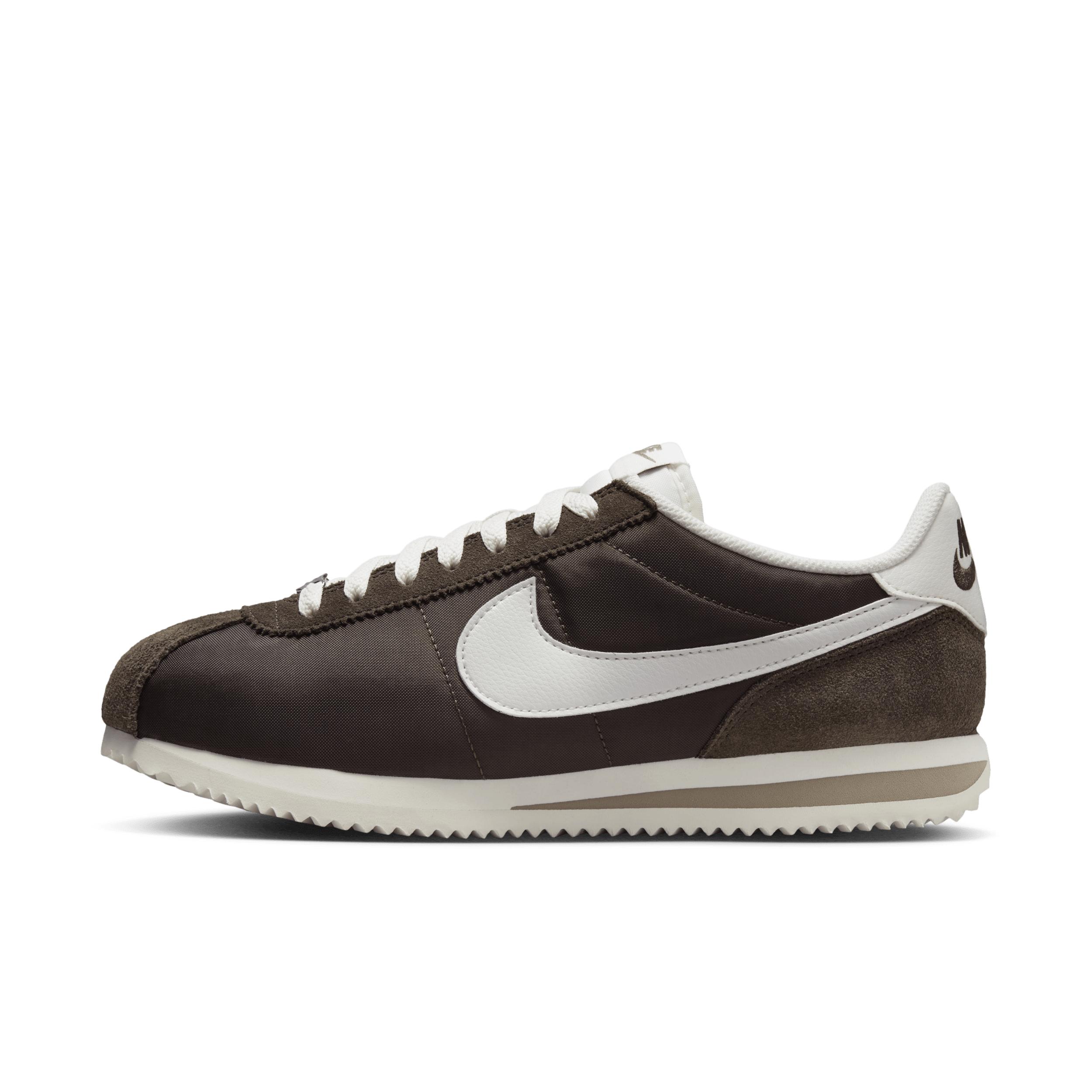 Nike Cortez Textile Shoes in Brown | Lyst UK