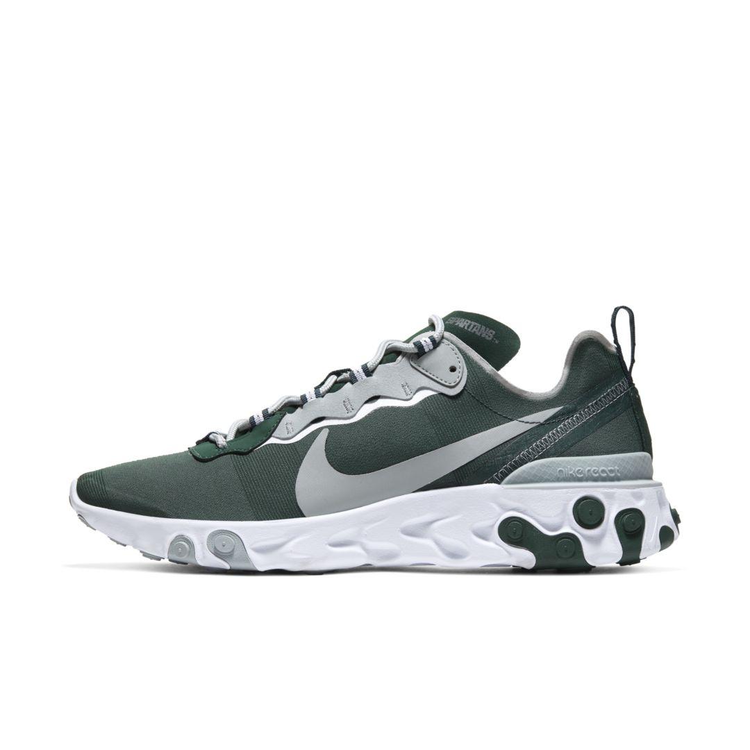 Nike Synthetic React Element 55 (michigan State) Shoe in Green for Men |  Lyst