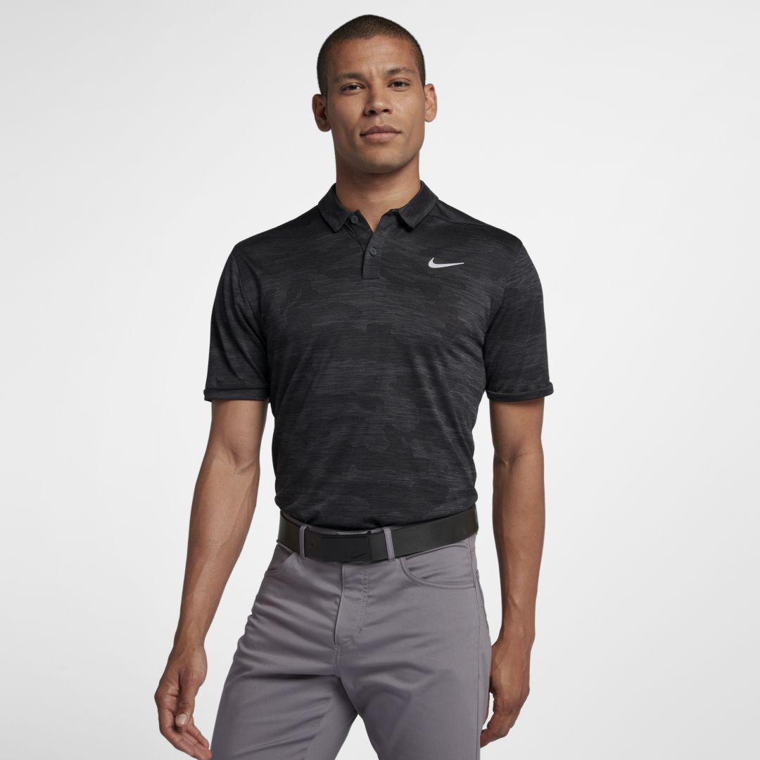 Nike zonal cooling hotsell camo golf polo 2018