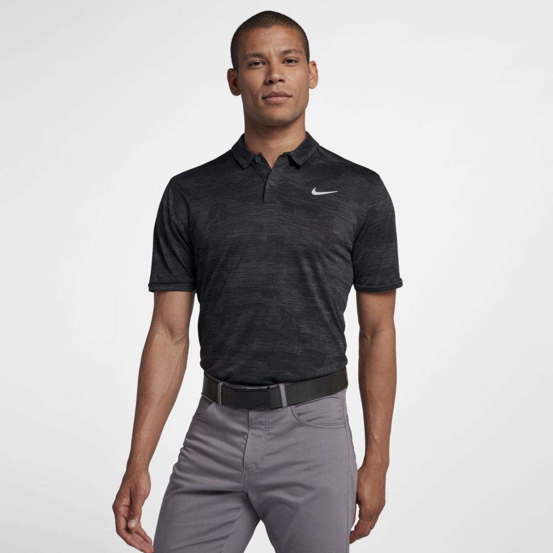 Nike Zonal Cooling Camo Golf Polo in Black for Men | Lyst