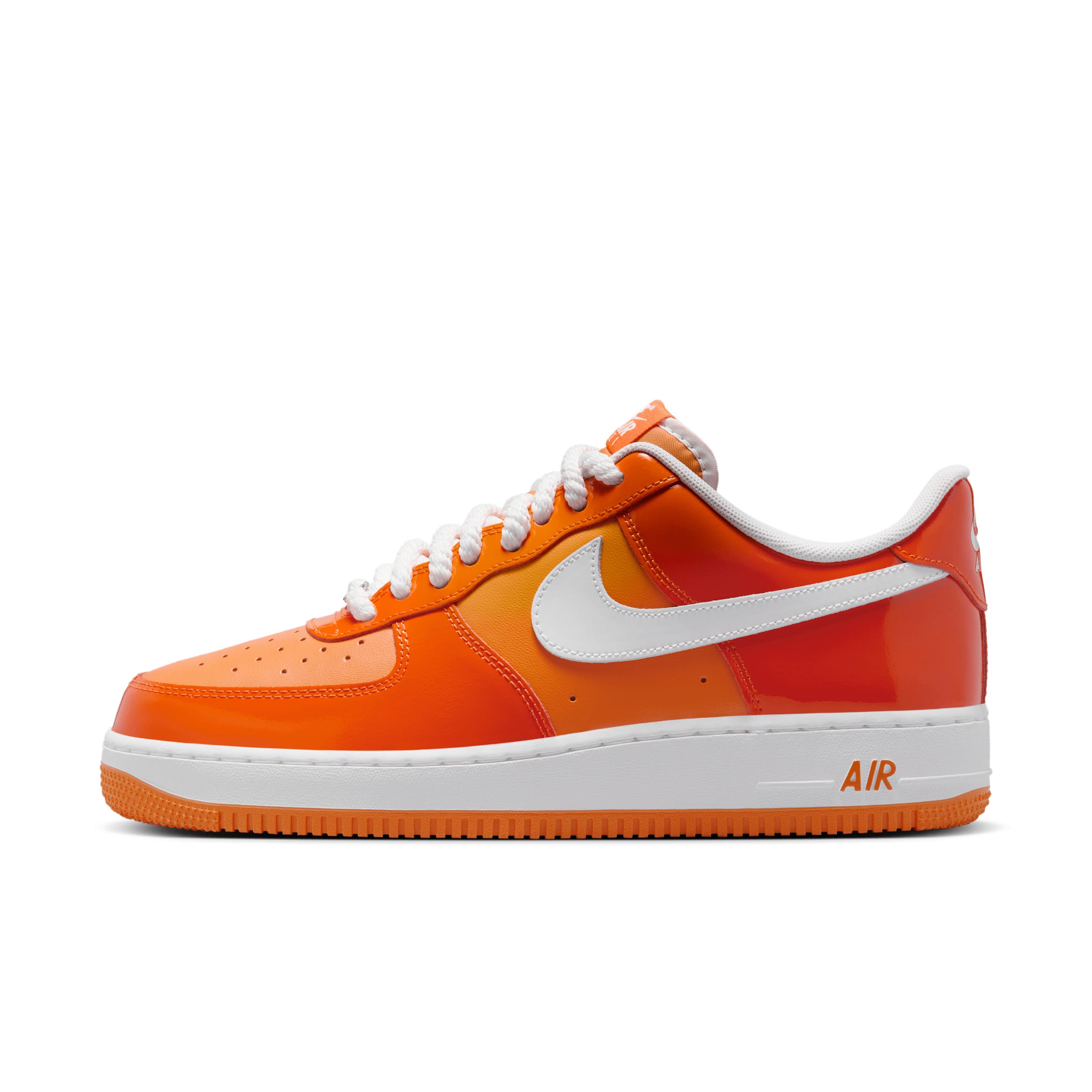 Orange and white af1 sale