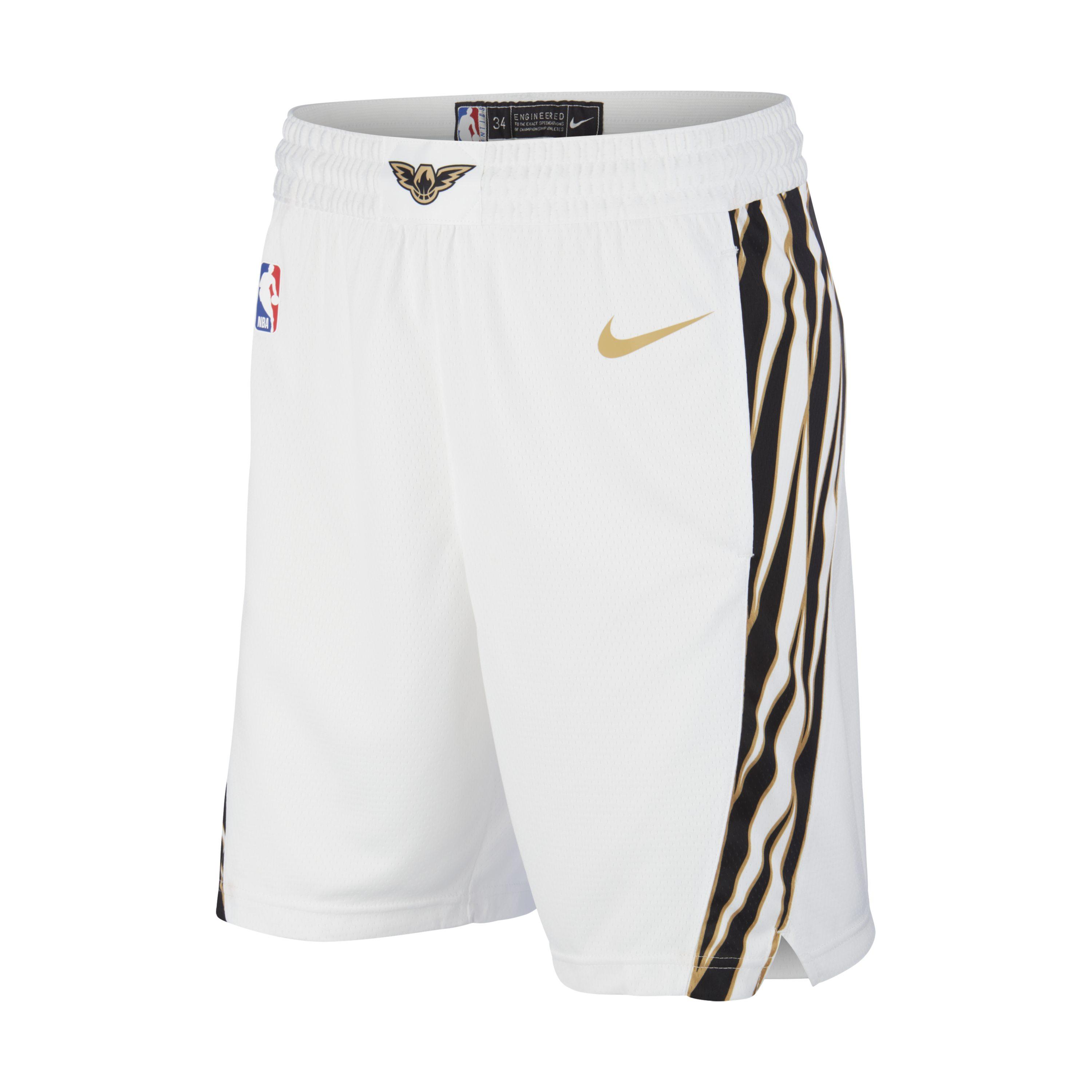 white lakers shorts
