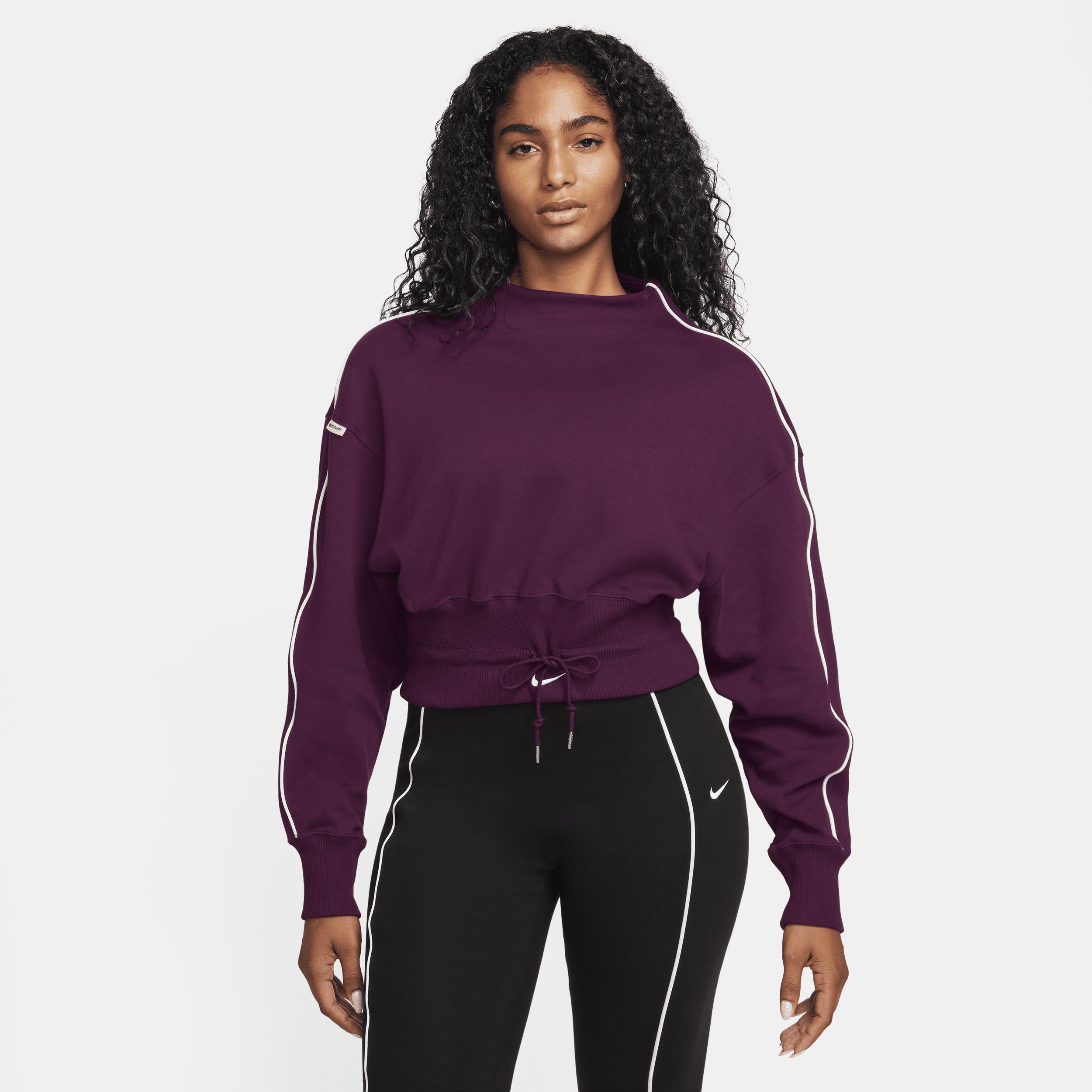 Purple mock neck top sale