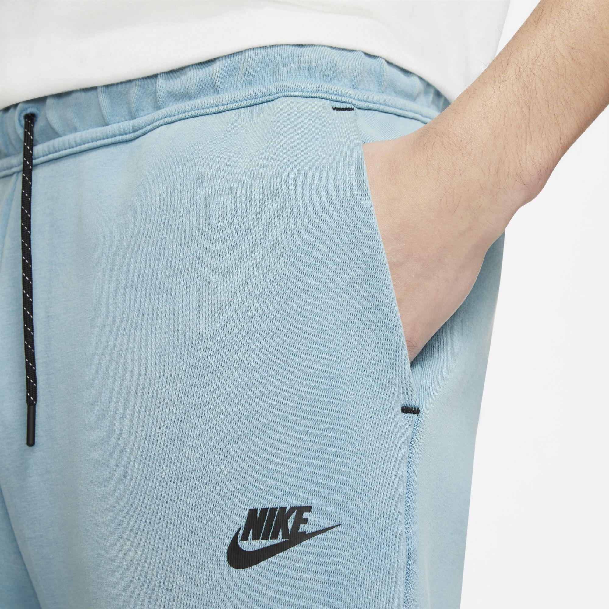 Nike Sportswear Tech Fleece Shorts Met Gewassen Look in het Blauw voor  heren | Lyst NL
