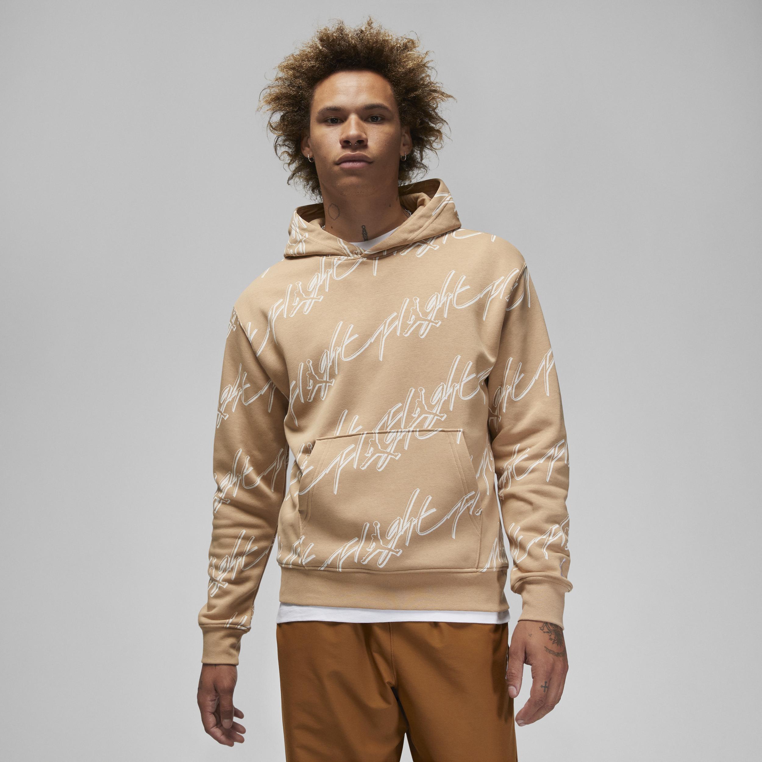 Nike Jordan Essentials Fleece Pullover Hoodie in Natural for Men | Lyst UK