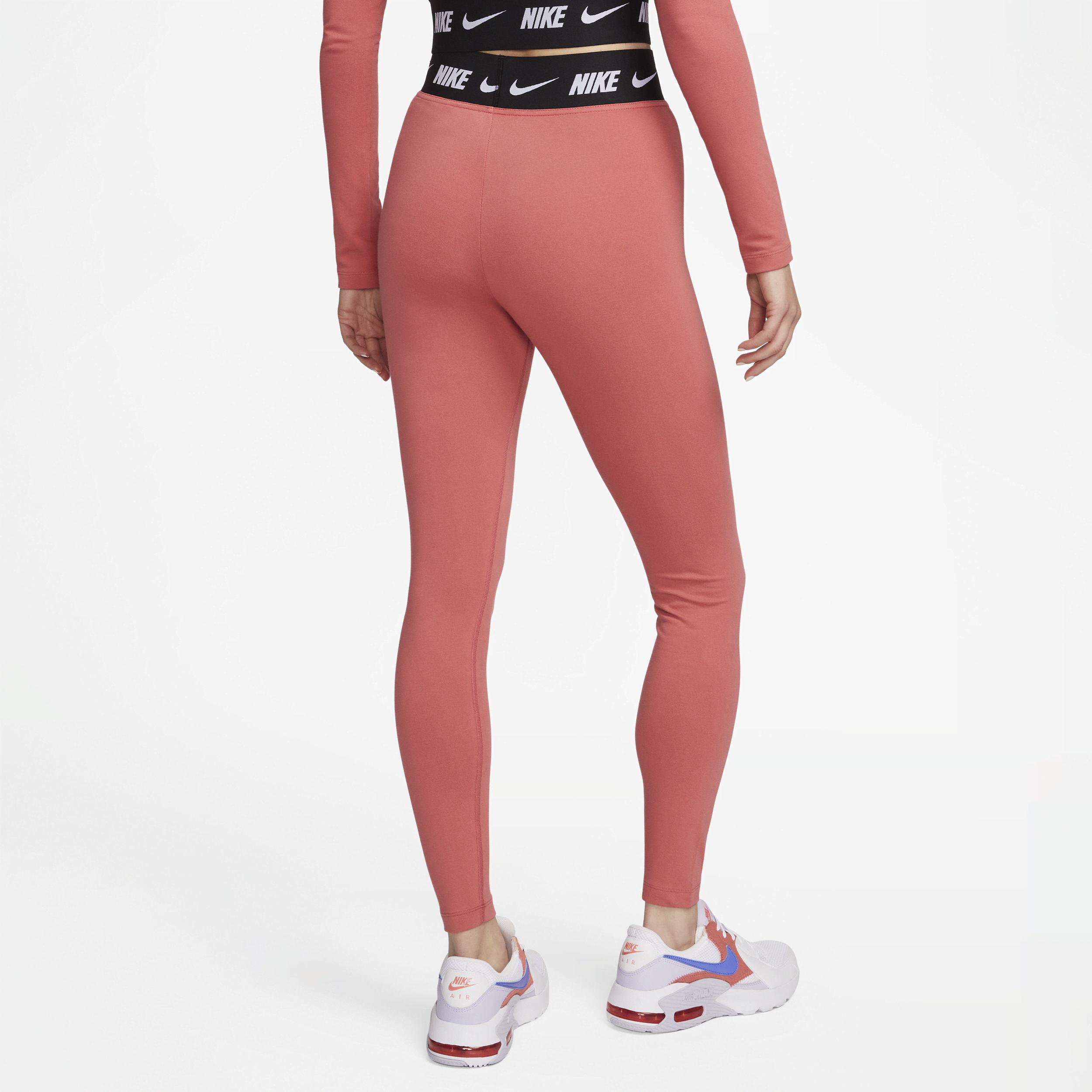 Nike Sportswear Club High-waisted leggings in Red | Lyst