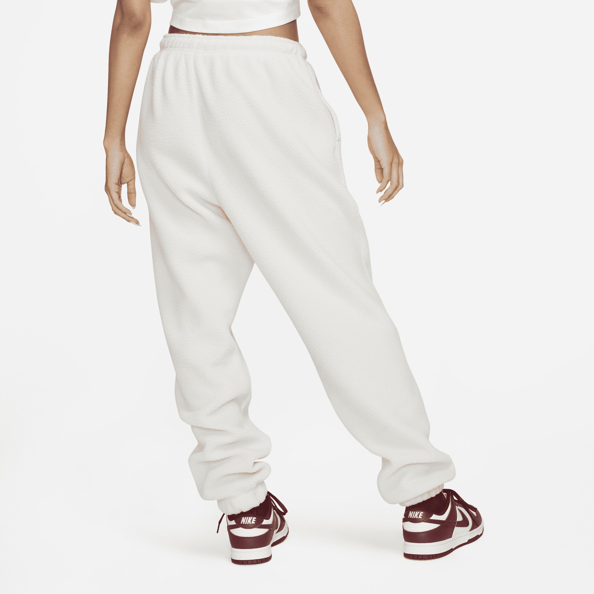 Nike Sportswear Plush joggers in White | Lyst