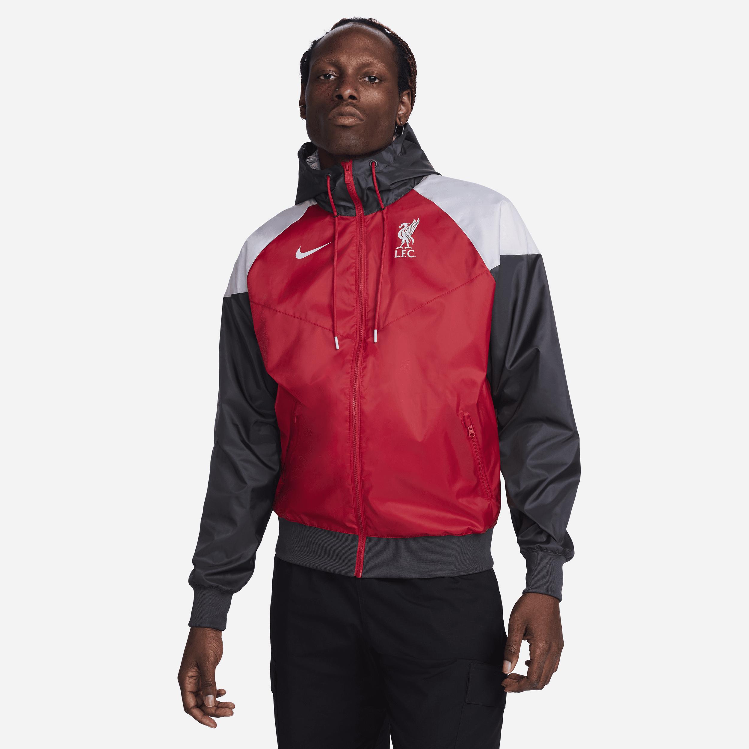 Nike Liverpool F.c. Sport Essentials Windrunner Football Hooded Woven Jacket Polyester 50 Recycled Polyester in Red for Men Lyst