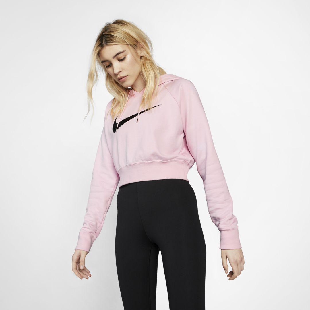 nike sportswear swoosh women's french terry hoodie
