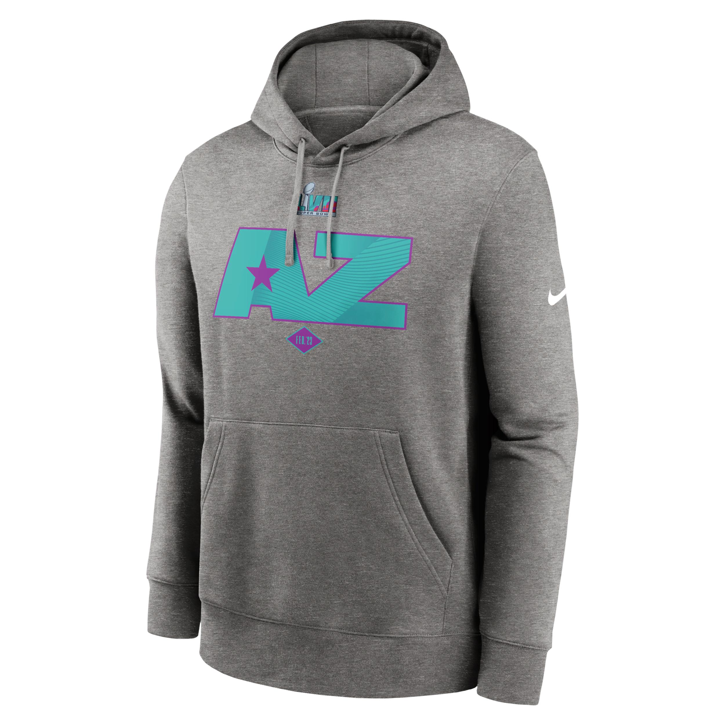 Nike Super Bowl Lvii Club Pullover Hoodie In Grey, in Gray for Men | Lyst