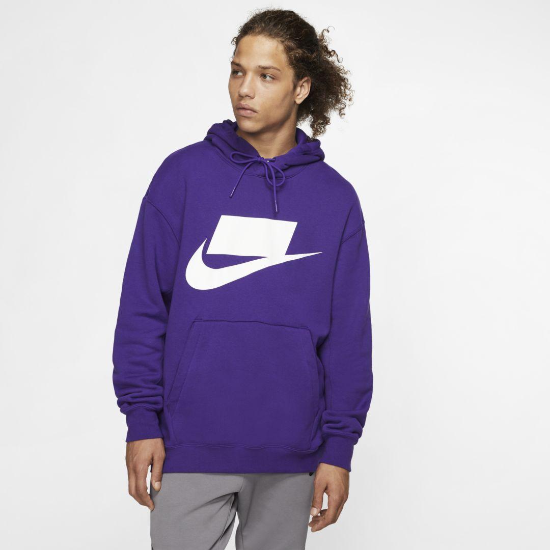 Nike Sportswear Nsw French Terry Pullover Hoodie in Purple for Men | Lyst