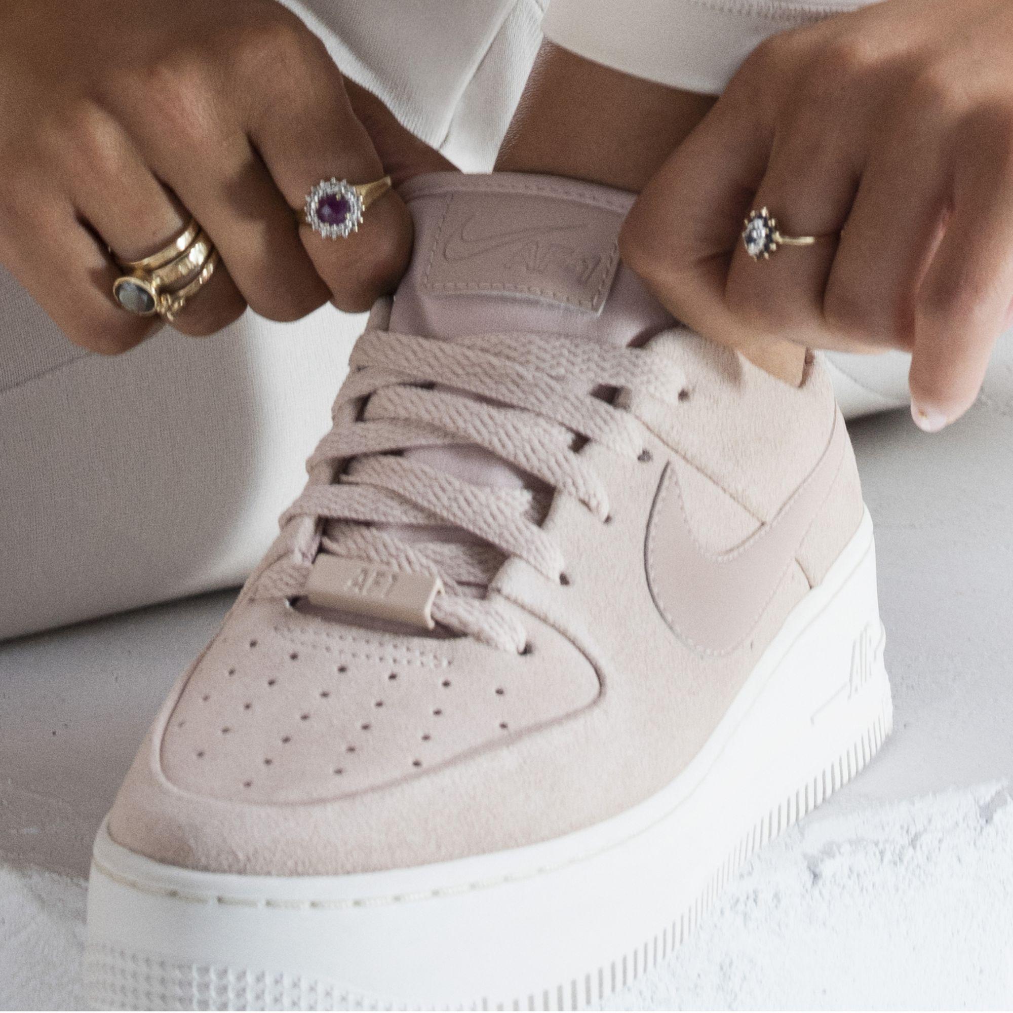 Nike Women's Air Force 1 Sage Low Sneakers - Black/Black-White |  Catch.com.au