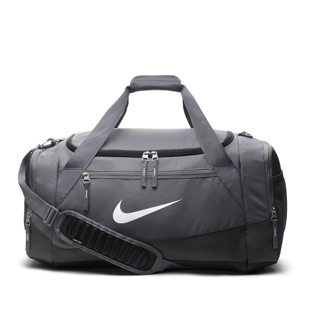 Nike Synthetic Hoops Elite Max Air Team (large) Duffel Bag (grey) in Charcoal/Dark Grey/White ...