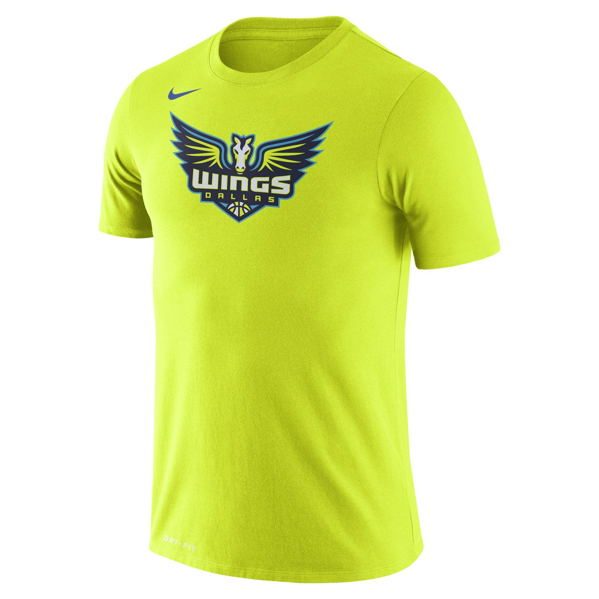 Nike Dallas Wings Logo Dri-fit Wnba T-shirt In Green, in Yellow for Men ...
