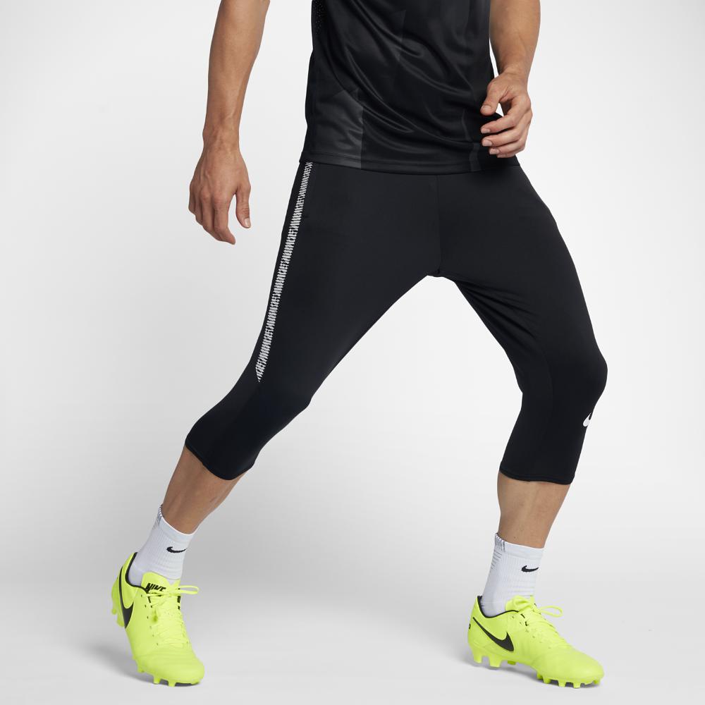 Nike Rubber Dry Squad Men's 3/4 Soccer Pants in Black/White/White (Black)  for Men | Lyst