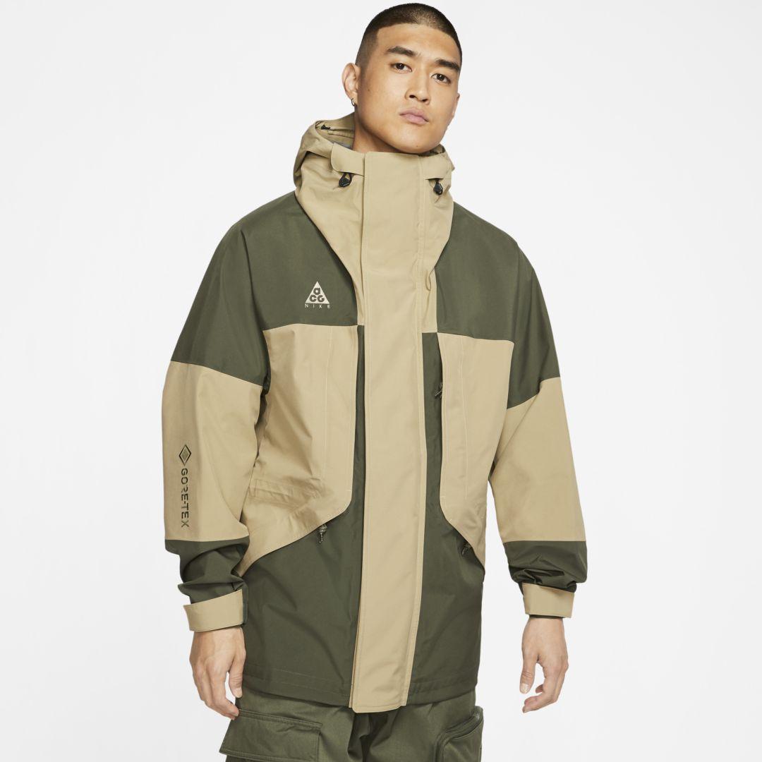 Nike Acg Gore-tex Jacket in Cargo Khaki,Khaki,Khaki (Green) for Men | Lyst