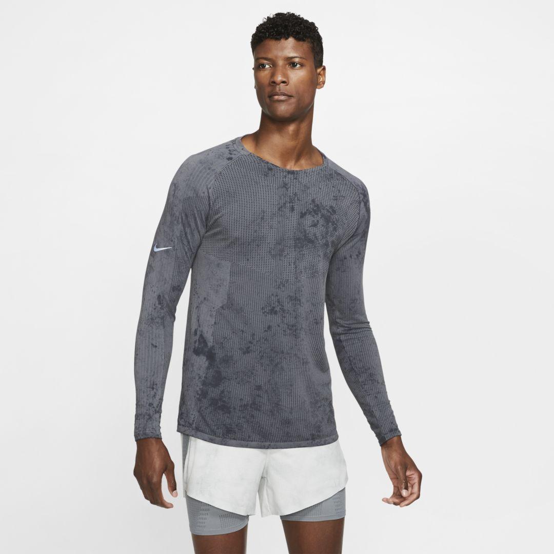 Nike Tech Pack Long-sleeve Running Top in Gray for Men | Lyst