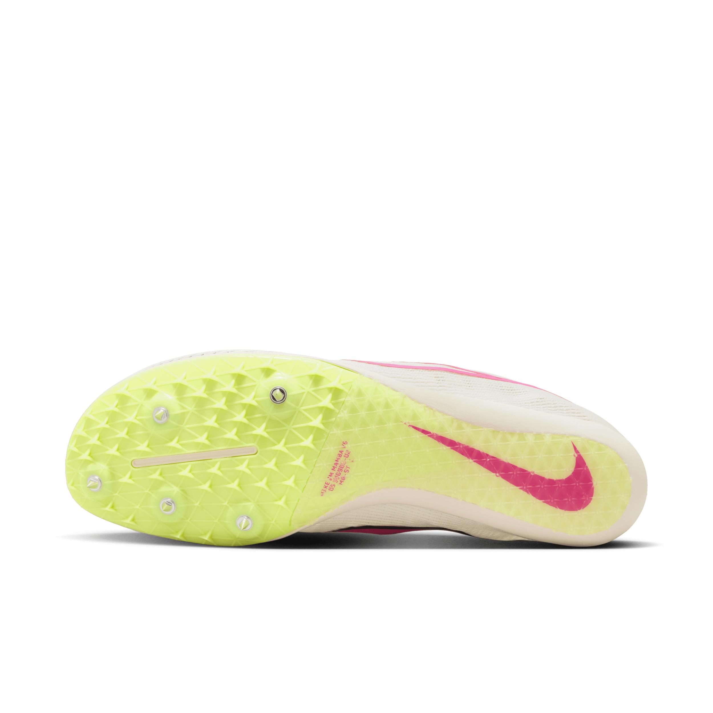 Nike yellow and pink spikes best sale