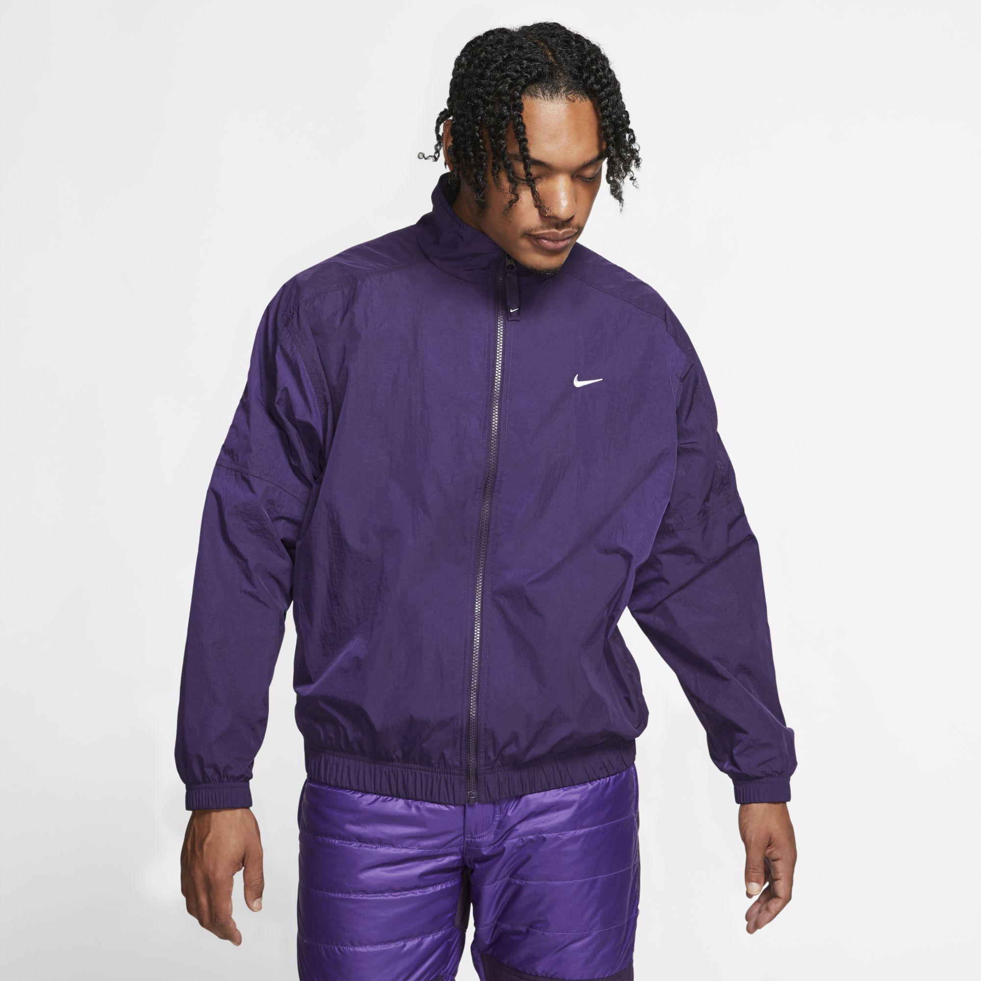 nike jacket purple