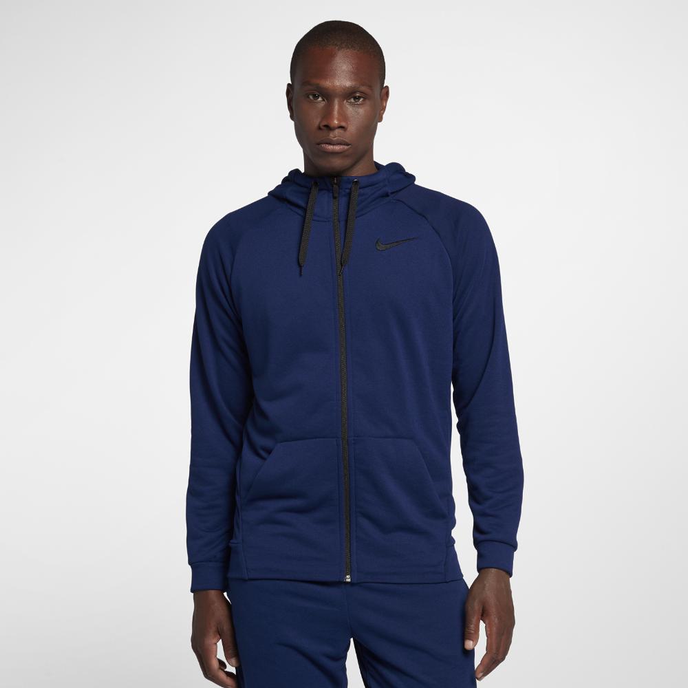 nike dri fit hoodie blue