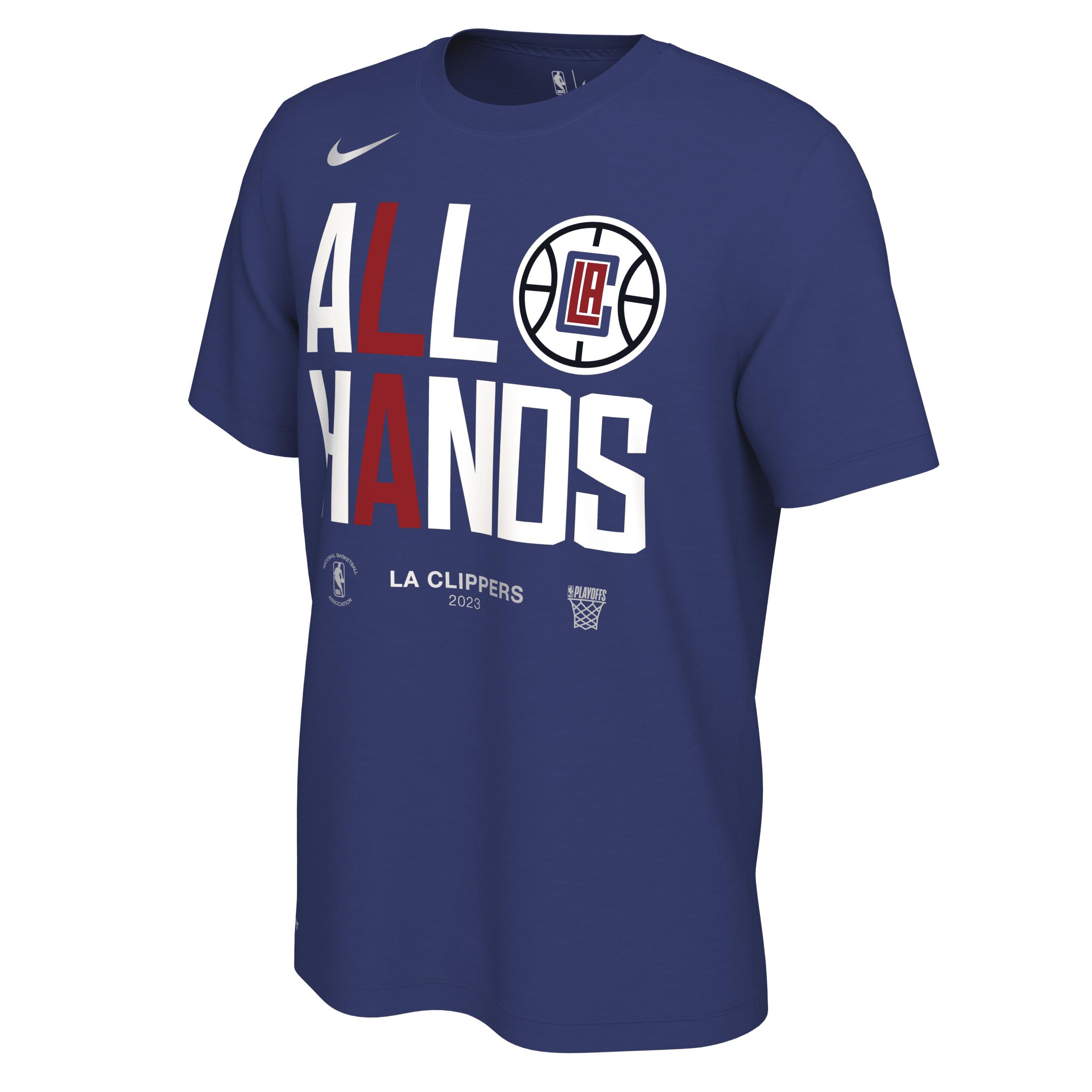 Nike La Clippers Nba Playoff Mantra 2023 Tshirt In Blue, for Men Lyst