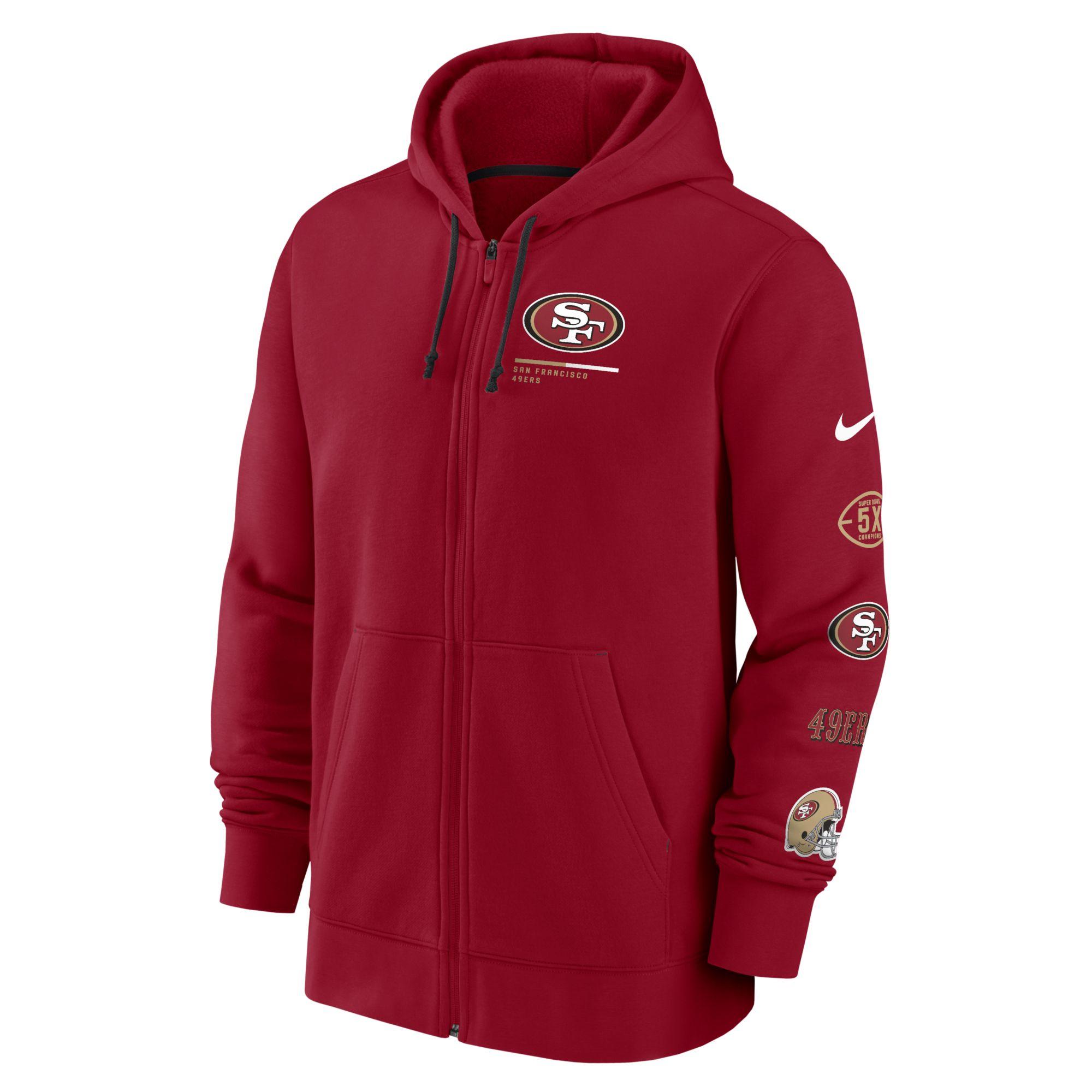 San Francisco 49ers 2023 NFC Champions Iconic Men's Nike Therma NFL  Pullover Hoodie.
