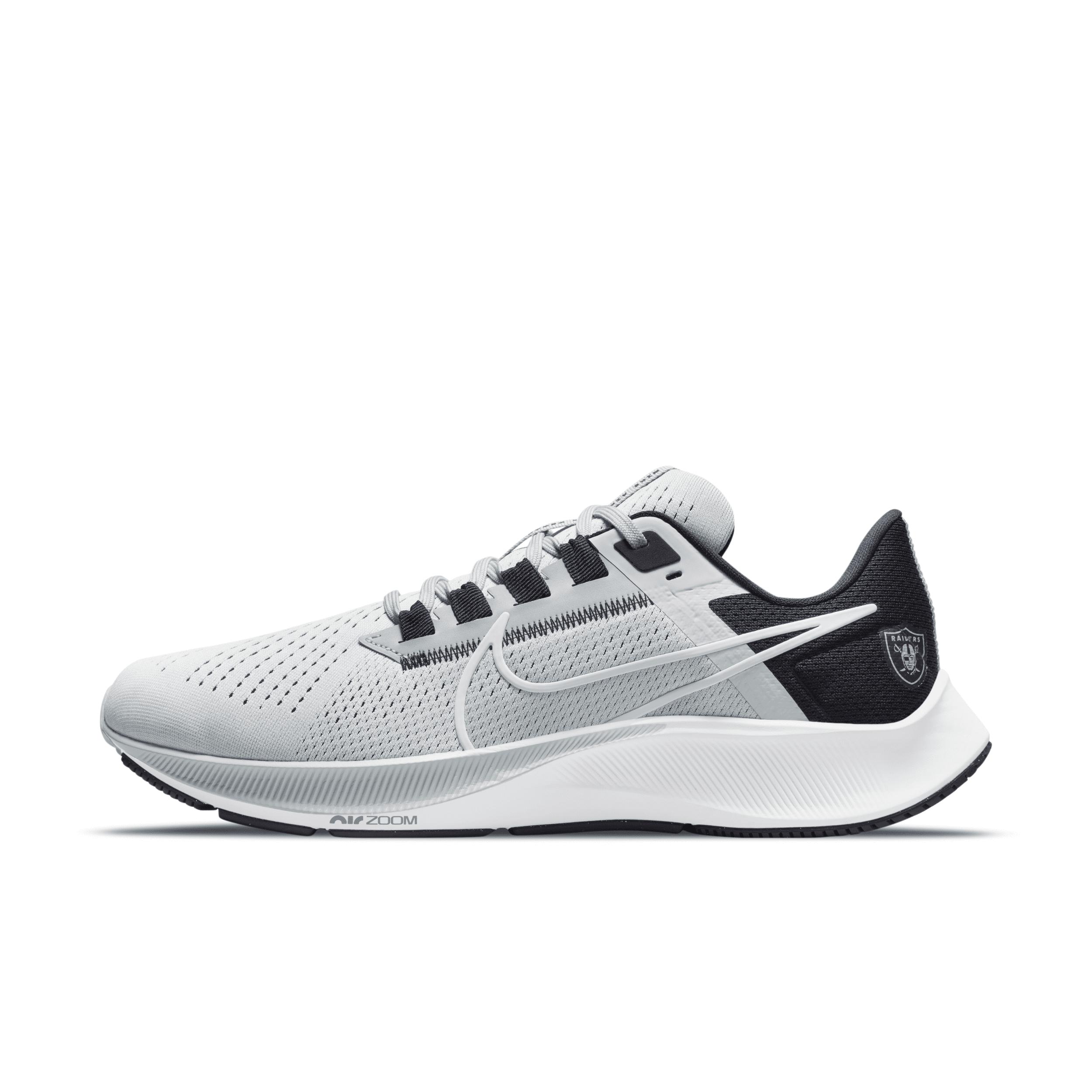 Nike Air Zoom Pegasus 38 (nfl Las Vegas Raiders) Running Shoes In Grey