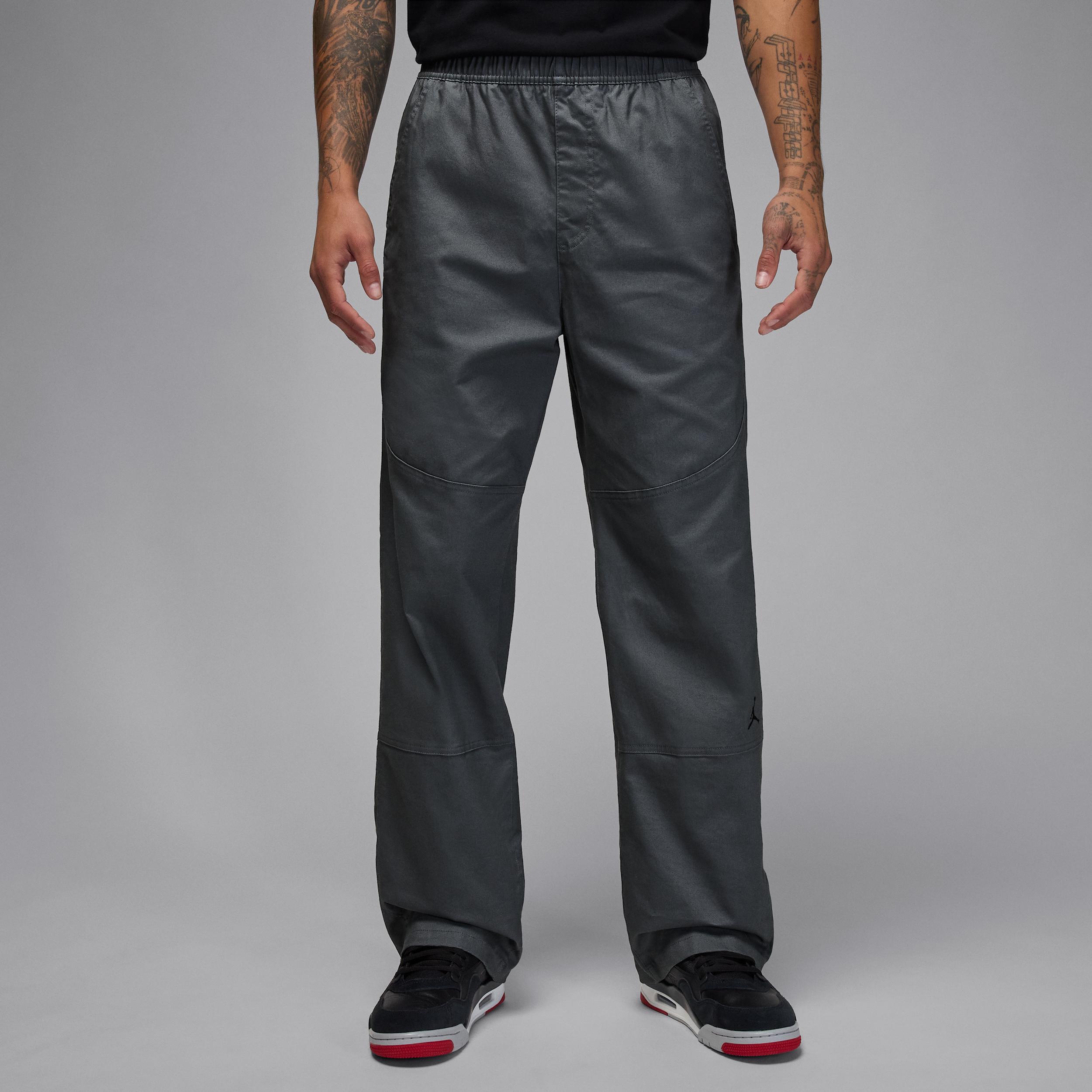 nike essential woven pants grey