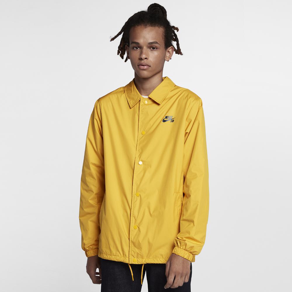 nike sb shield coaches jacket yellow
