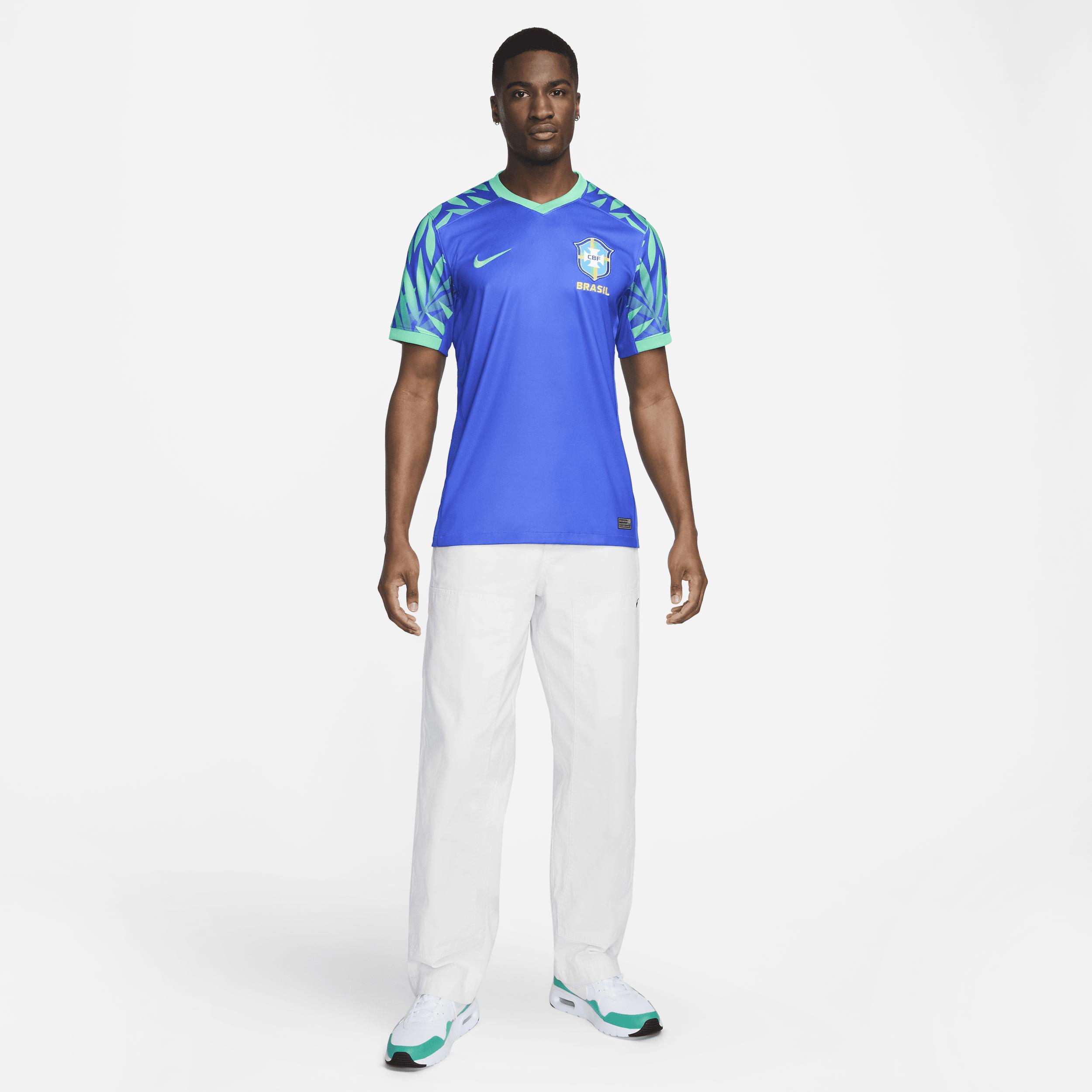 Nike Brazil 2023 Stadium Away Dri-fit Soccer Jersey in Blue for Men | Lyst