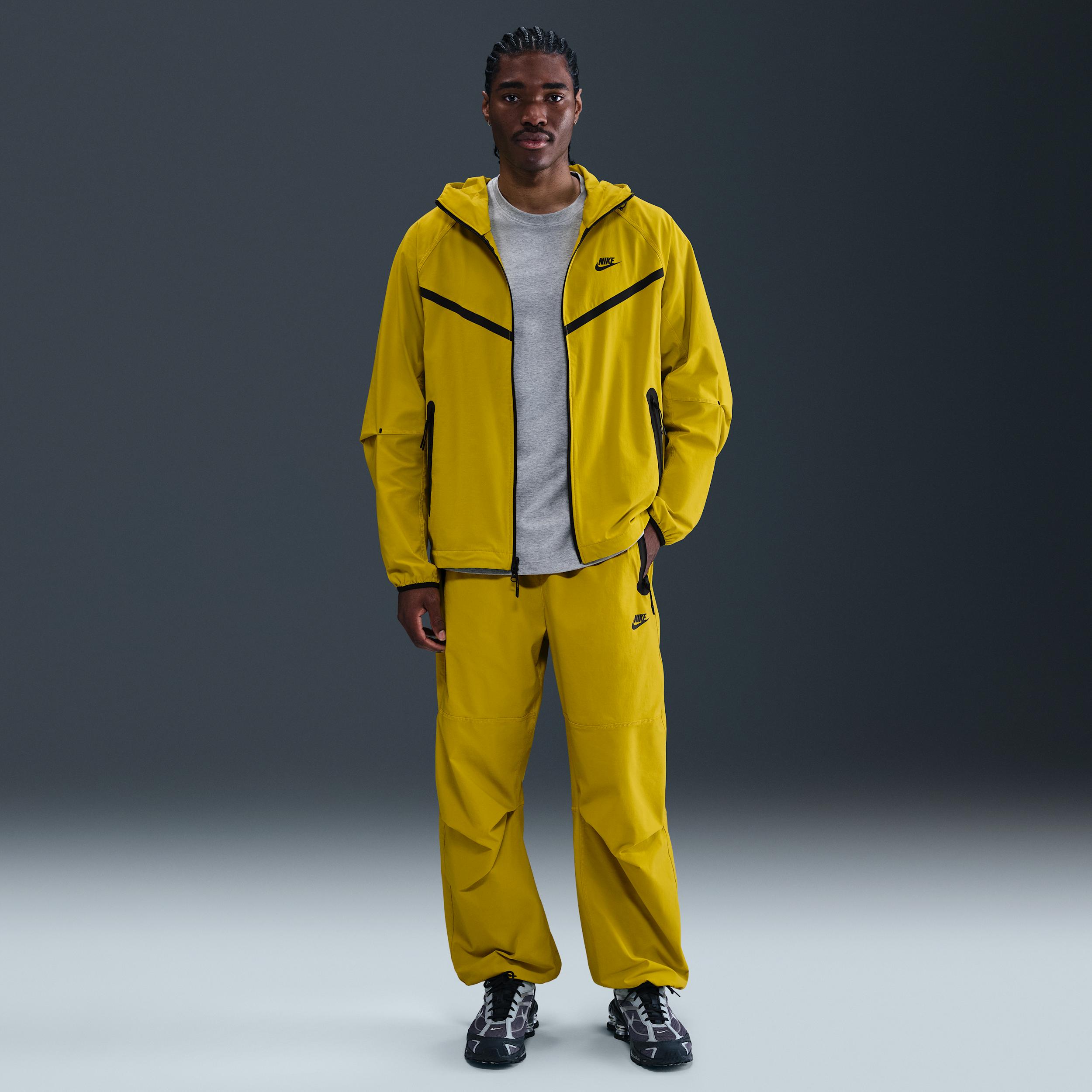 メンズ nike tech jacket テック ナイロンジャケット イエロー M