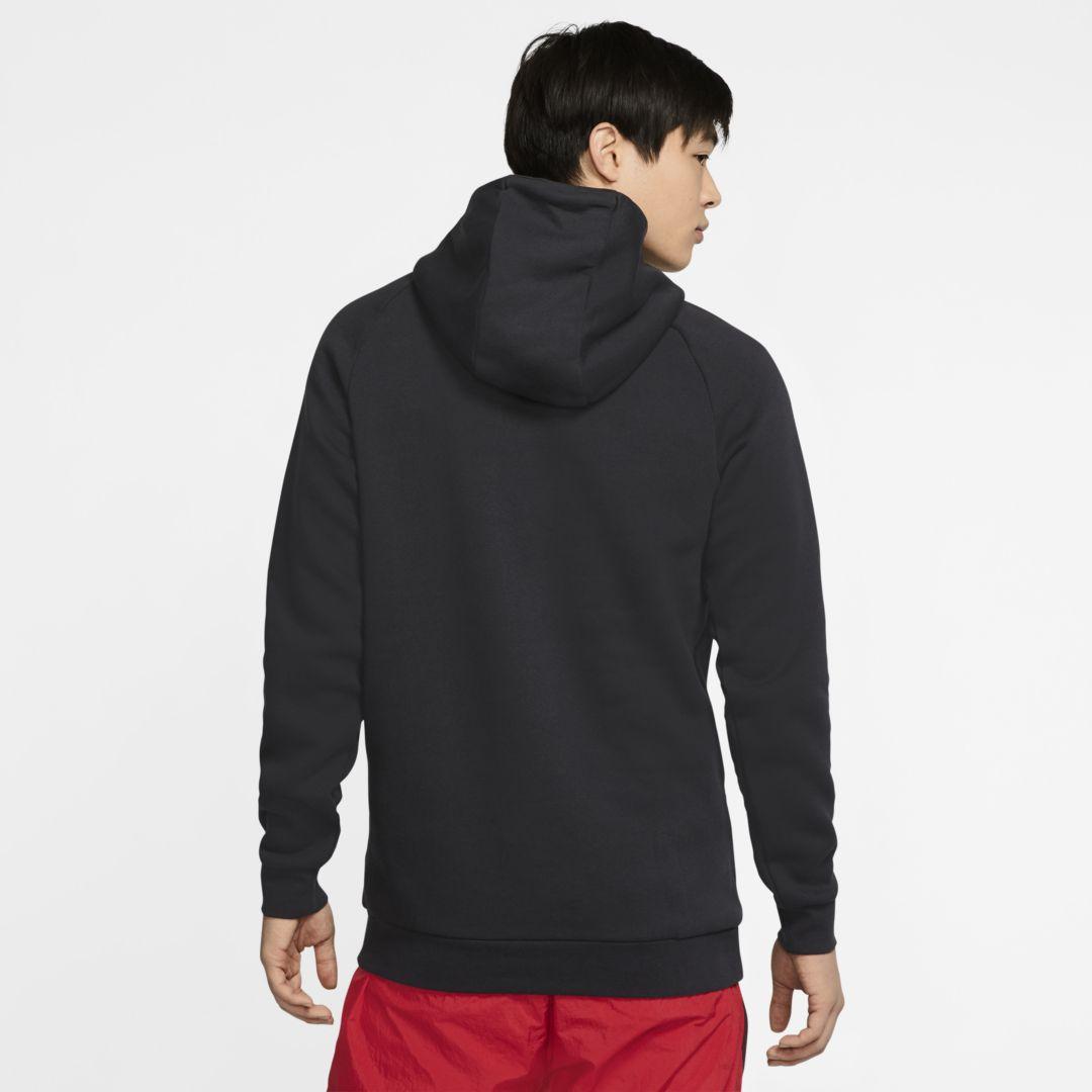 Nike Paris Saint-germain Fleece Pullover Hoodie in Black/University Red ( Black) for Men | Lyst