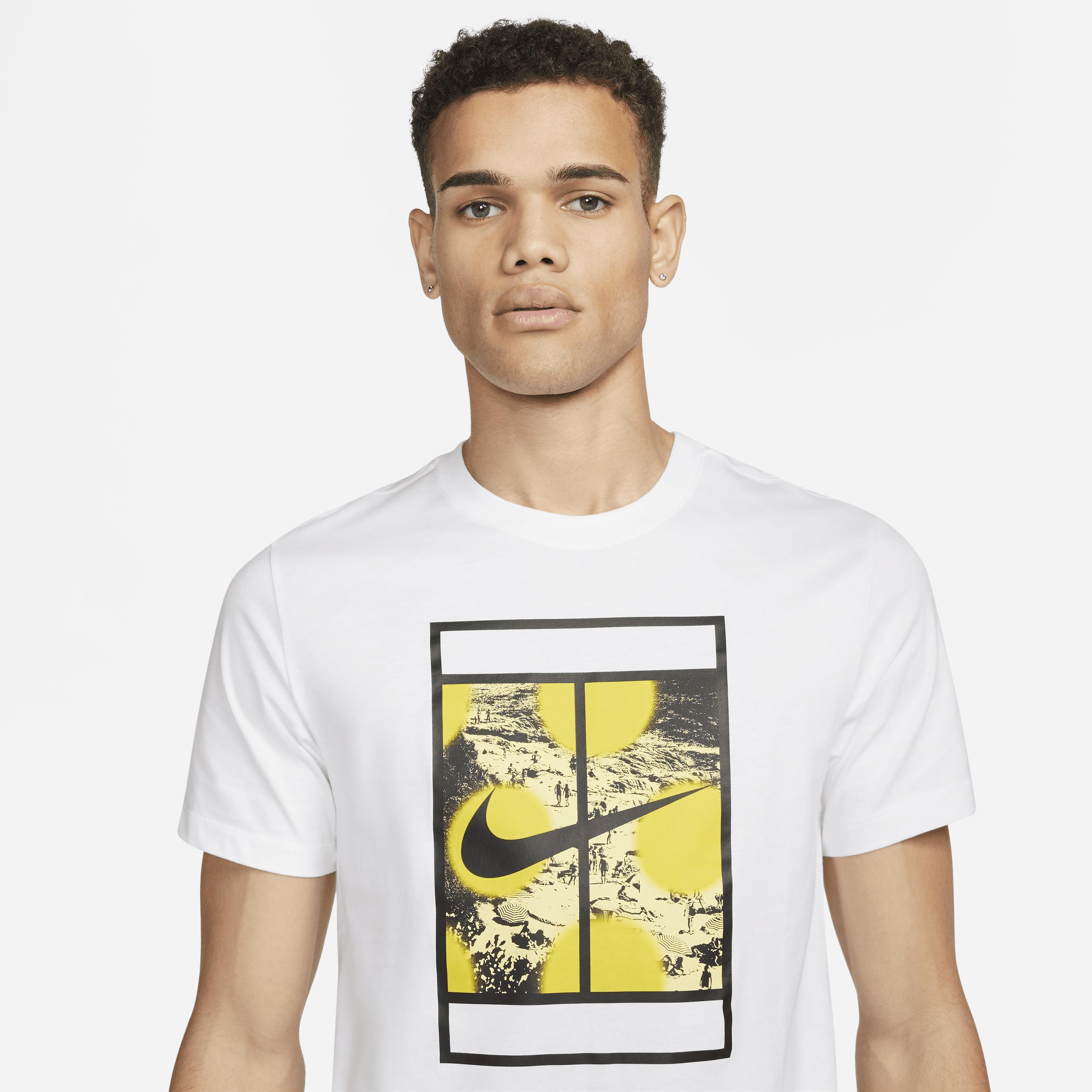 Nike Court Tennis T-shirt in White for Men | Lyst