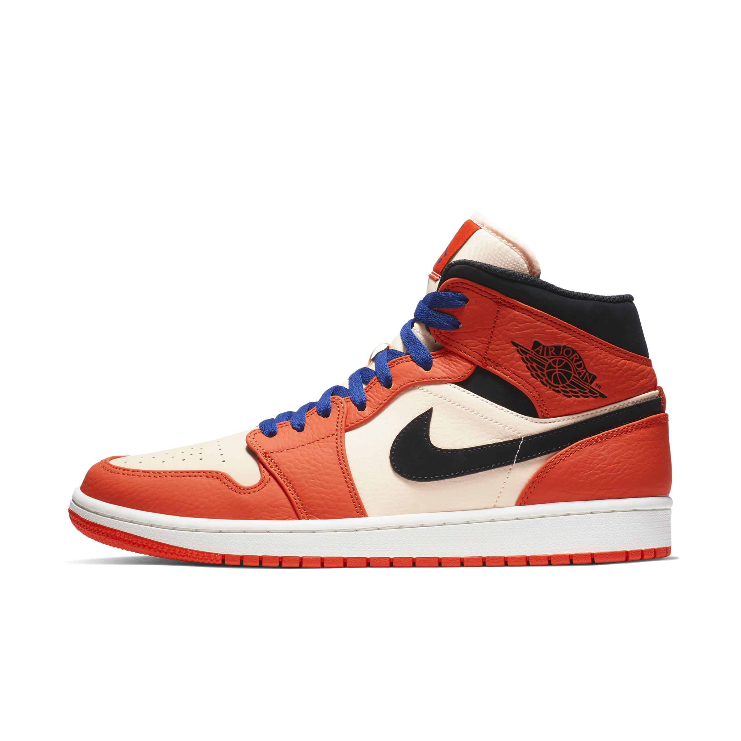Nike Leather Air Jordan 1 Mid Se in Orange for Men - Save 87% | Lyst UK