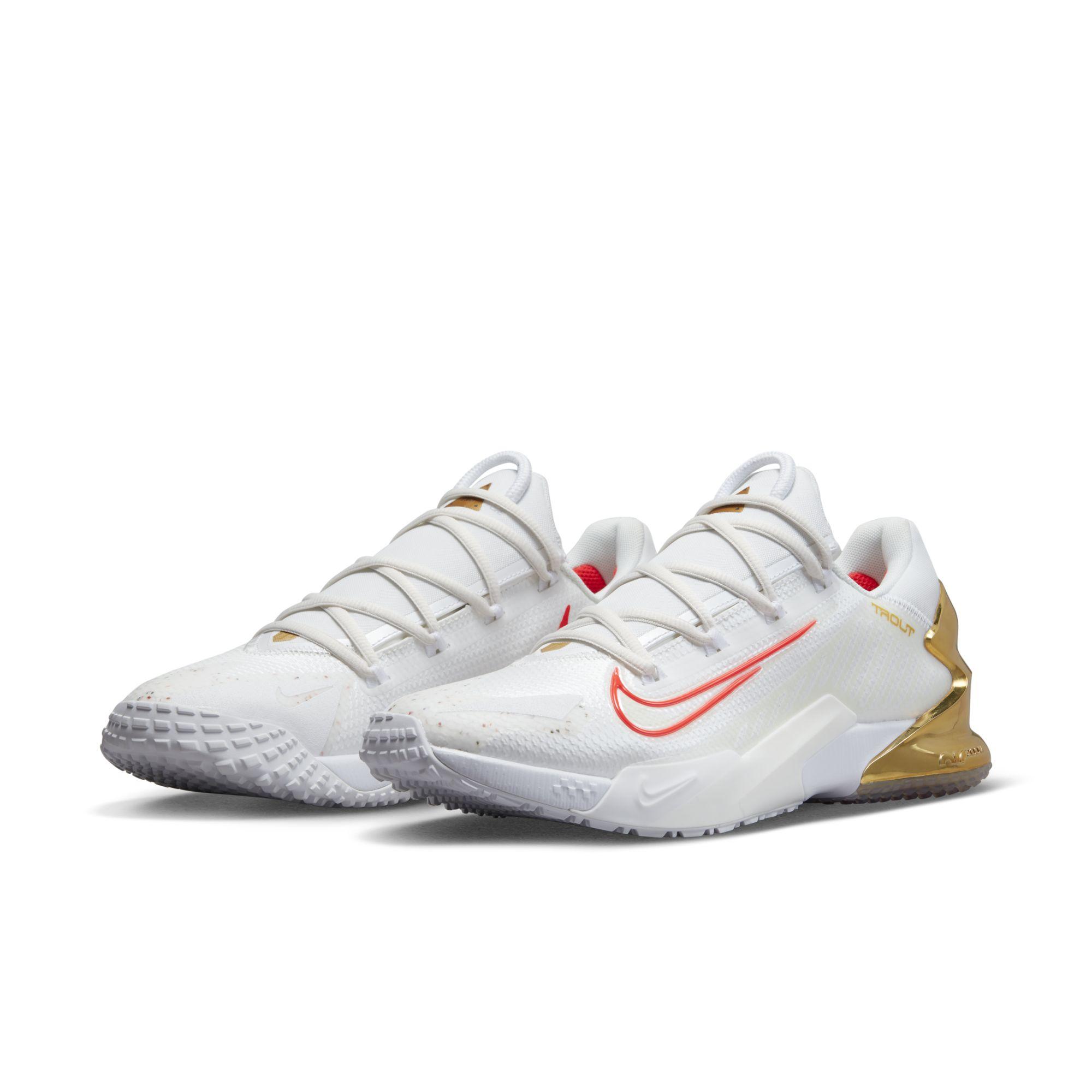 Nike Force Zoom Trout Turf Baseball Shoes in White for Men Lyst