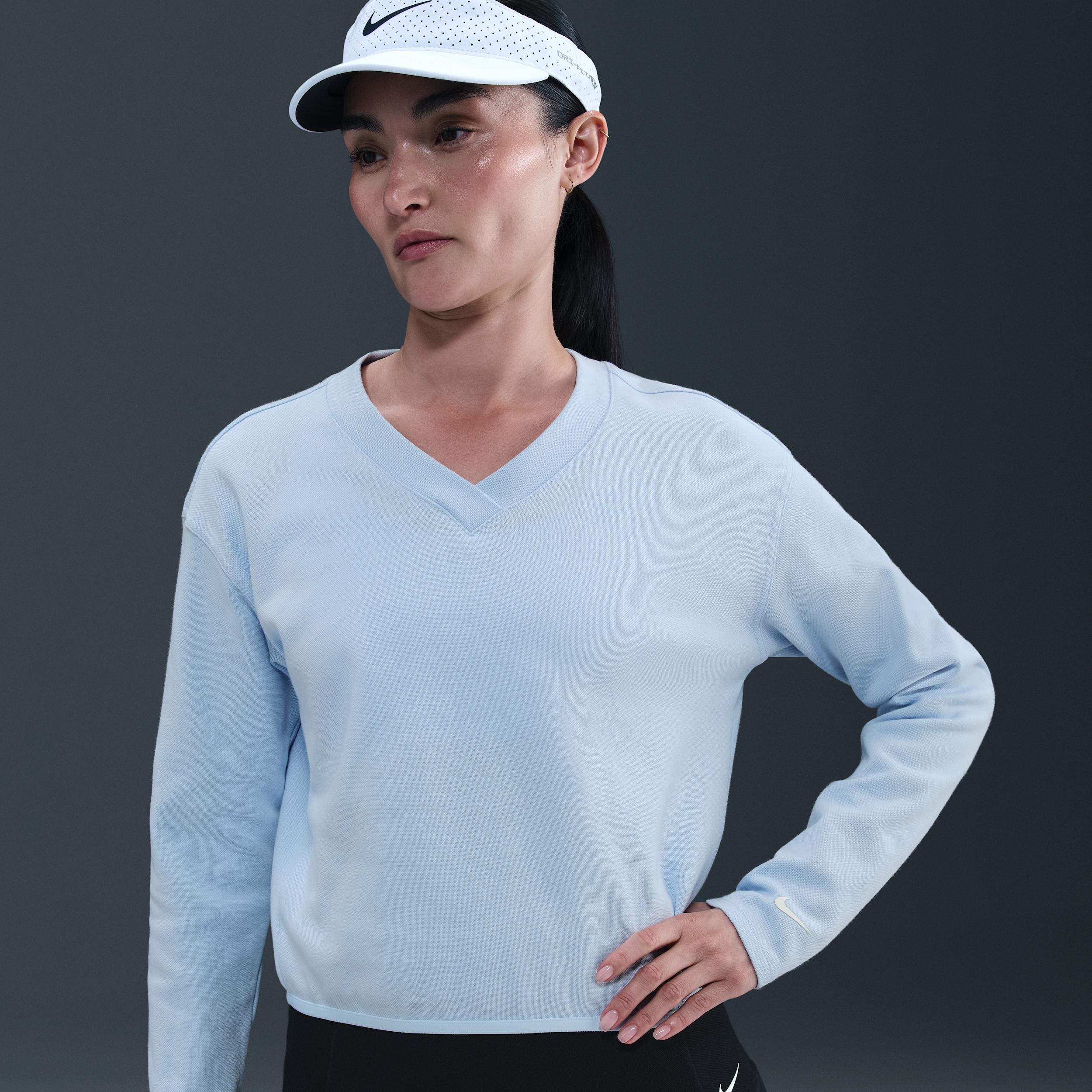 nike v neck women's long sleeve