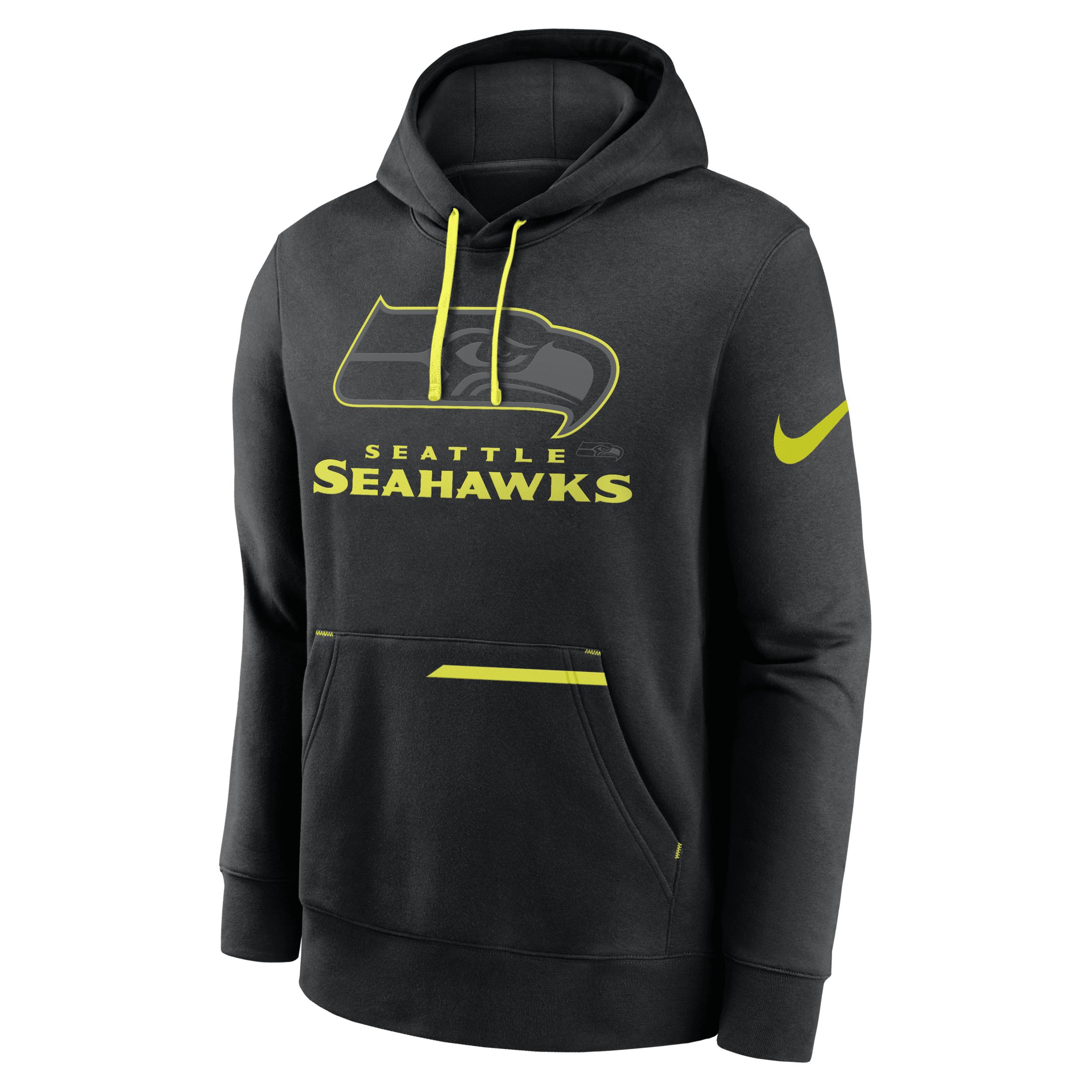 Nike Men's Pittsburgh Steelers 2023 Volt Black Pullover Hoodie