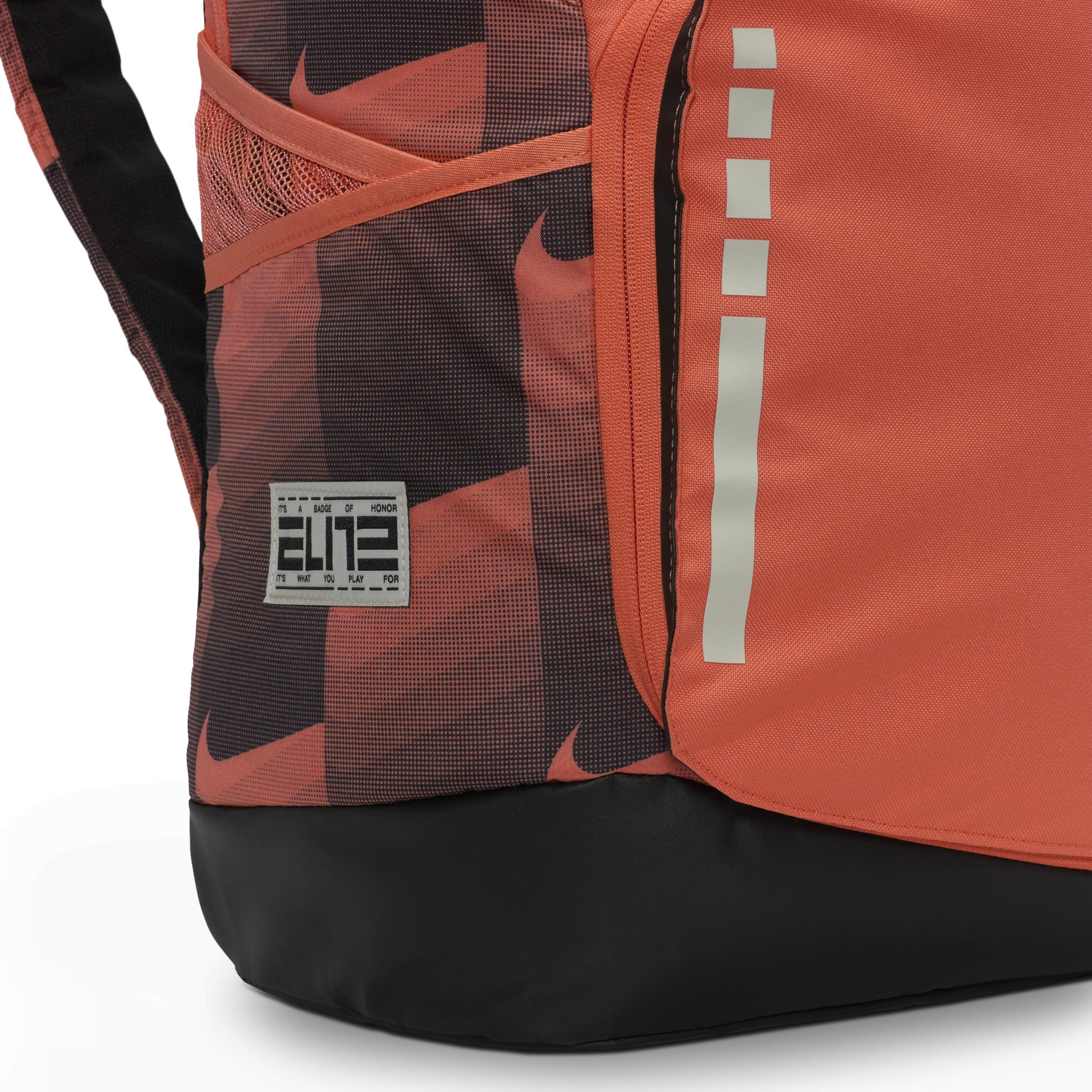 バックパック・リュック NIKE ELITE HOOPS PRO BACKPACK-ORANGE 32L Nike Hoops Elite Backpack (32L) -Bright Crimson/Black