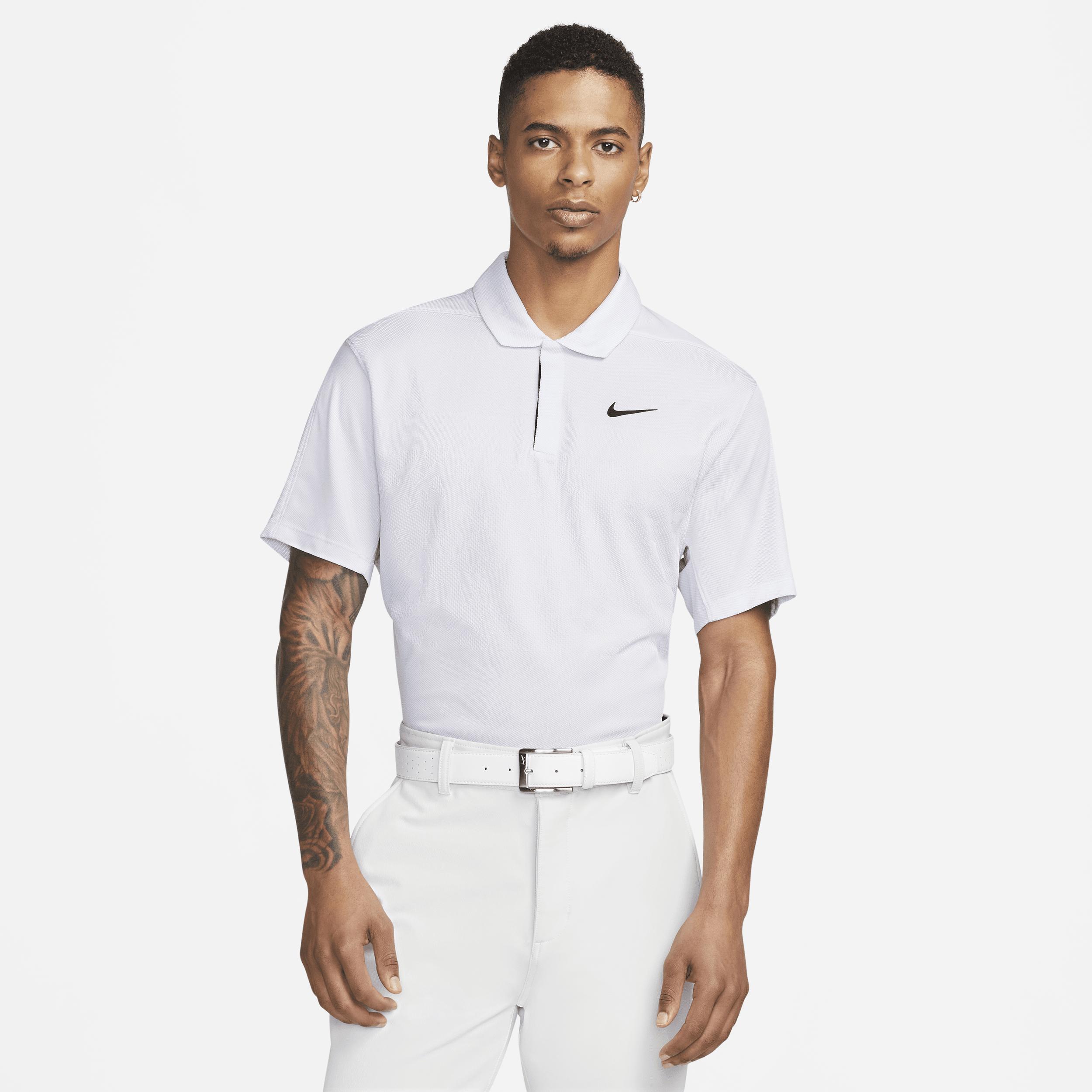 Nike Dri-fit Adv Tiger Woods Golf Polo In Purple, in White for Men | Lyst
