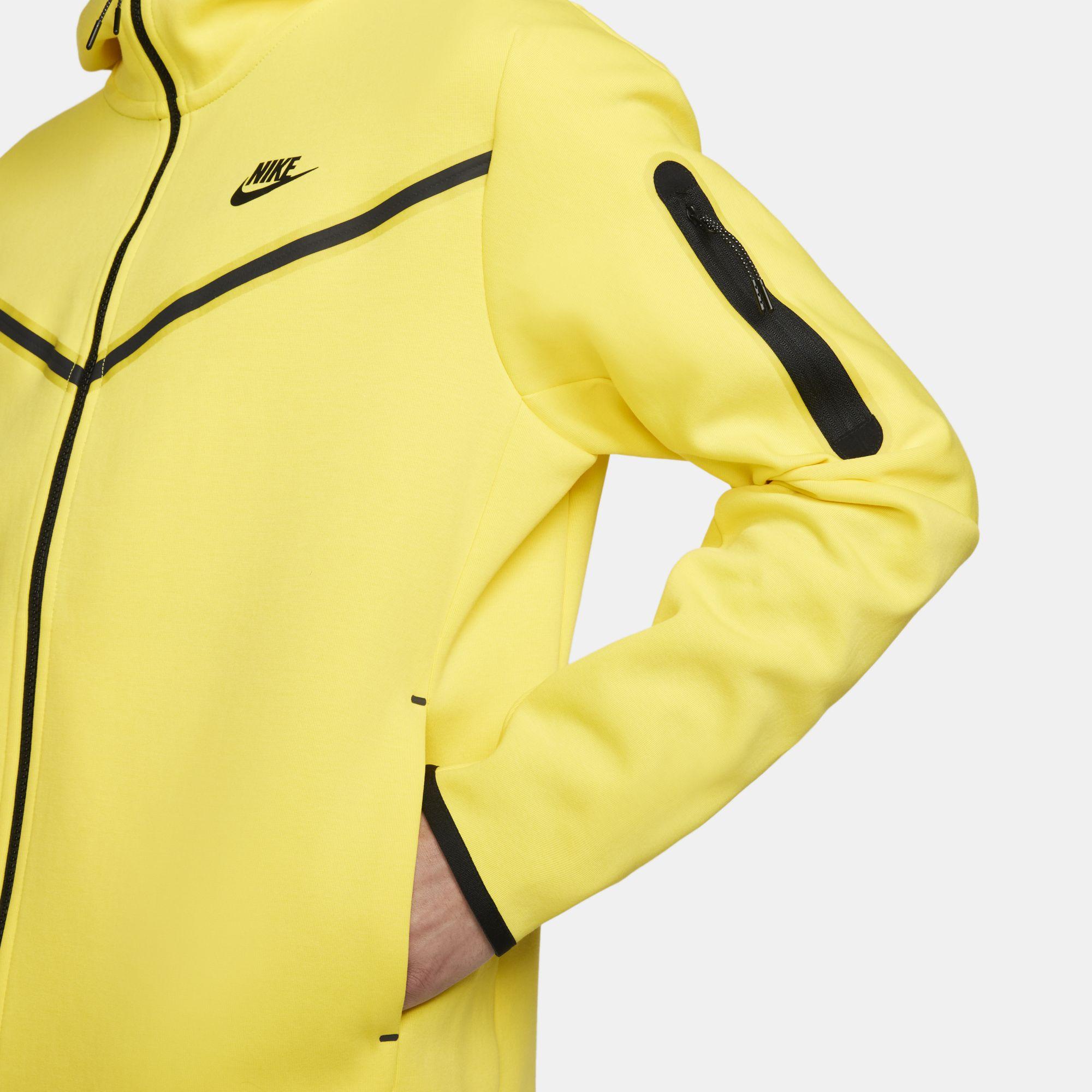 Nike Sportswear Tech Fleece Men's FullZip Hoodie Yellow