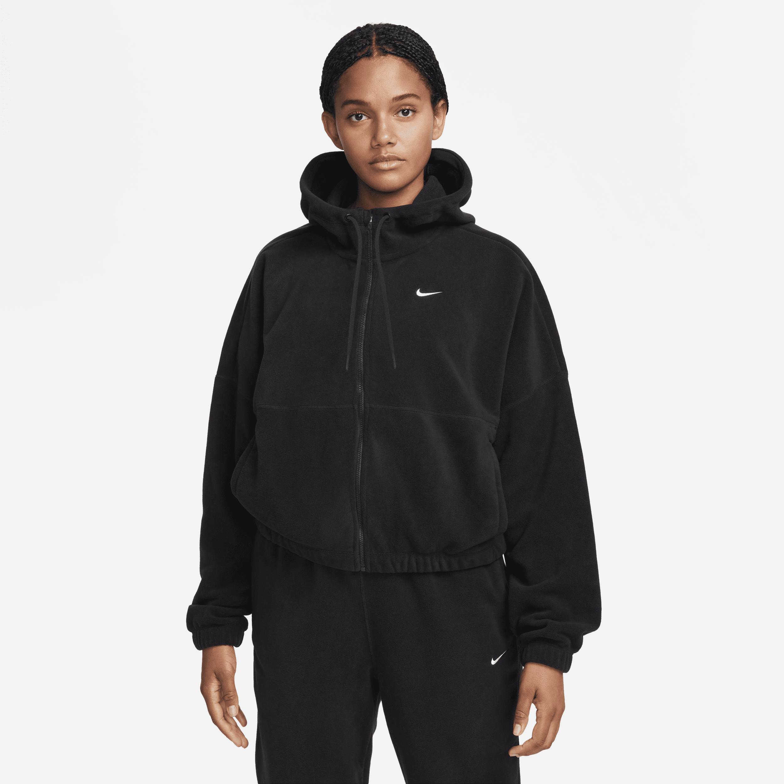 Nike Therma fit One Oversized Full zip Fleece Hoodie in Black Lyst UK
