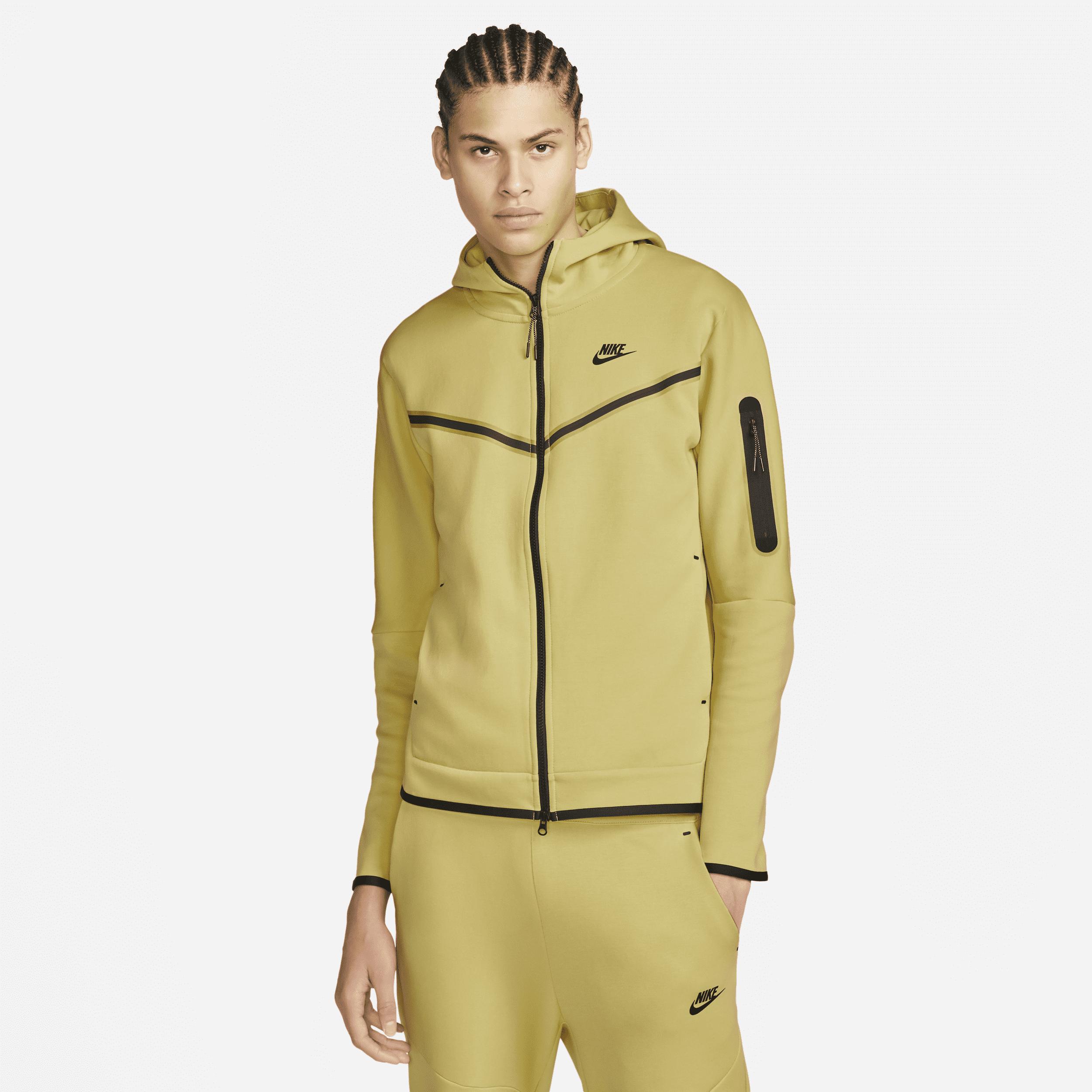 Nike Sportswear Tech Fleece Full-zip Hoodie in Yellow for Men | Lyst  Australia