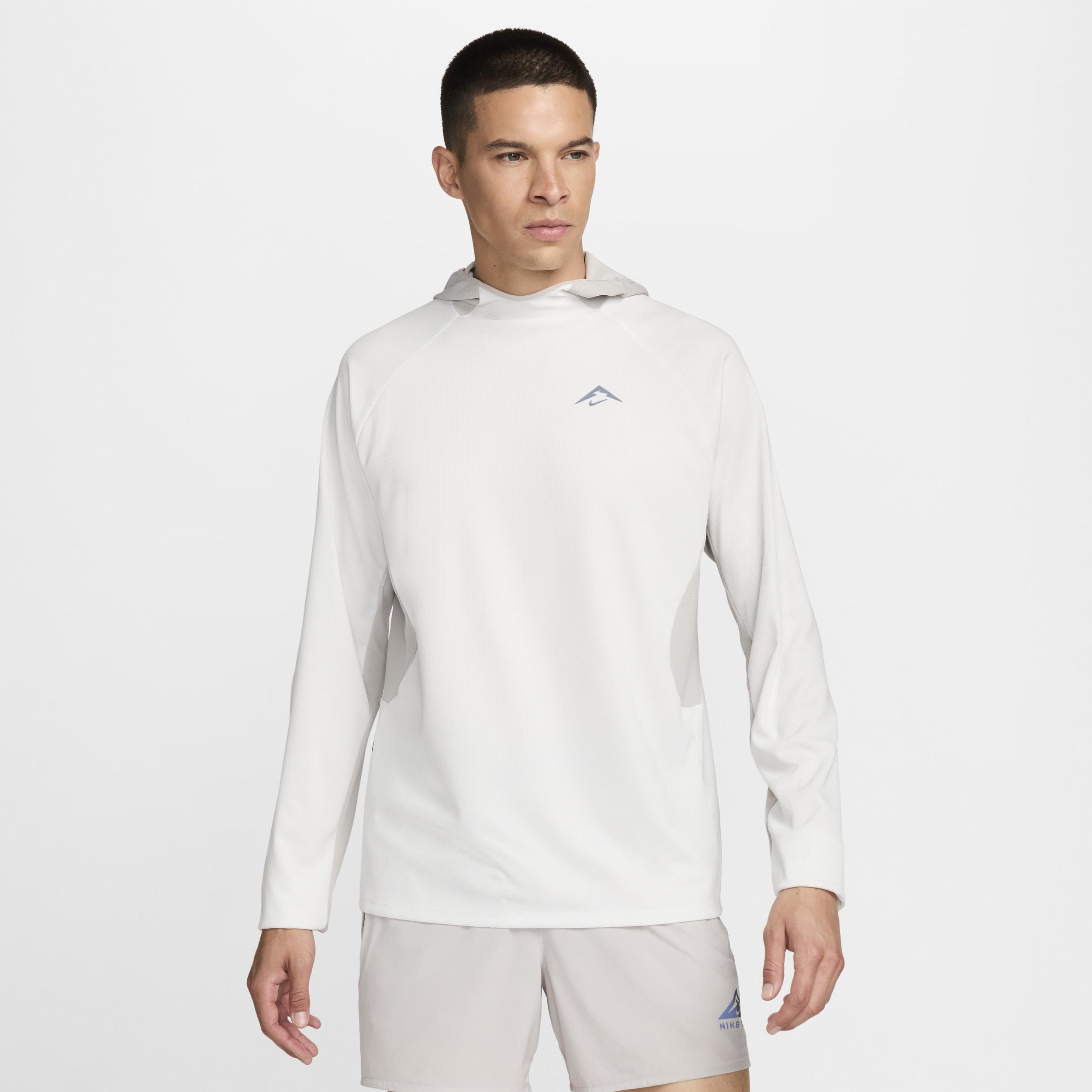 Nike white long sleeve running top discount