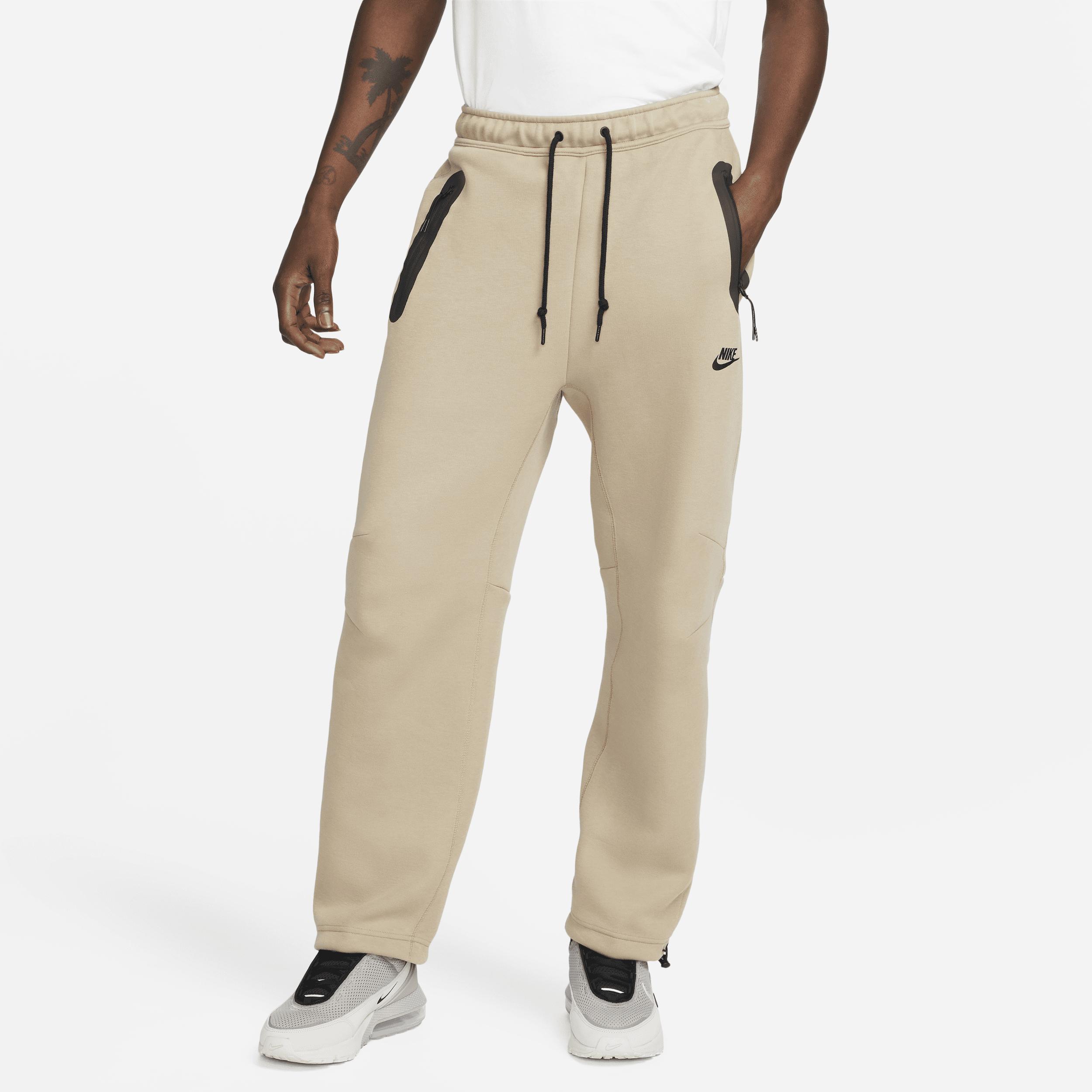 Nike Sportswear Tech Fleece Open-hem Sweatpants in Natural for Men | Lyst