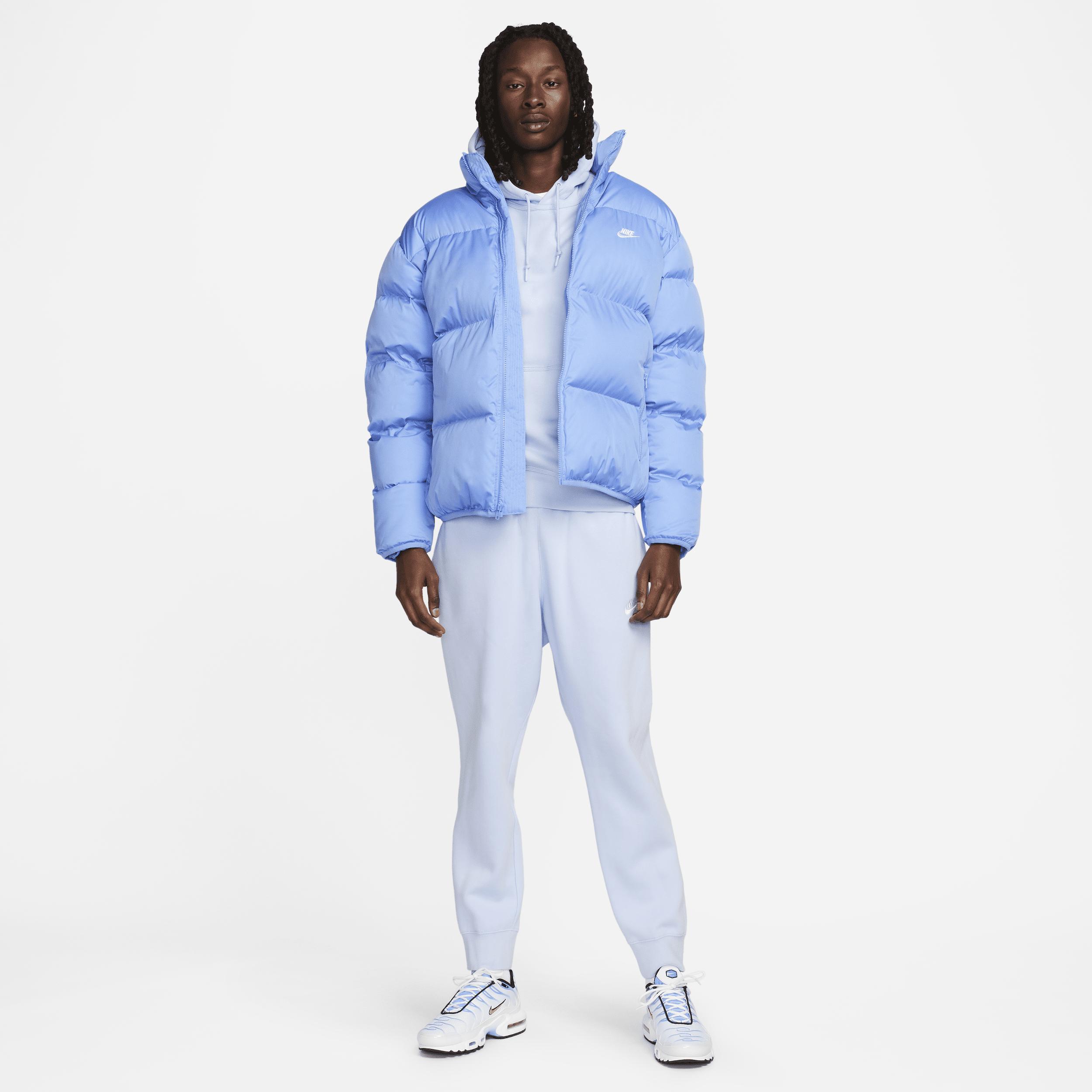 Nike puffer jacket blue sale