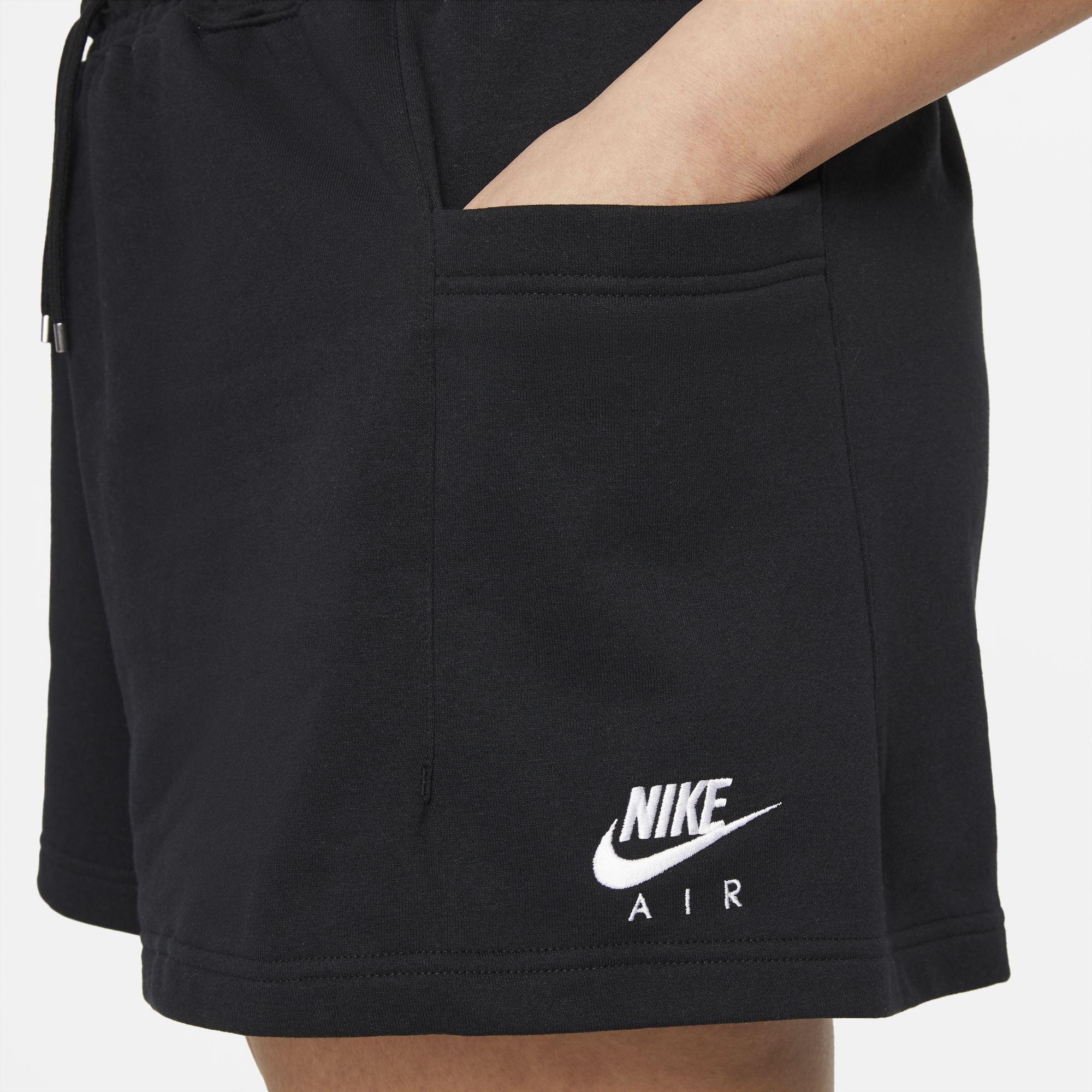 black nike shorts fleece